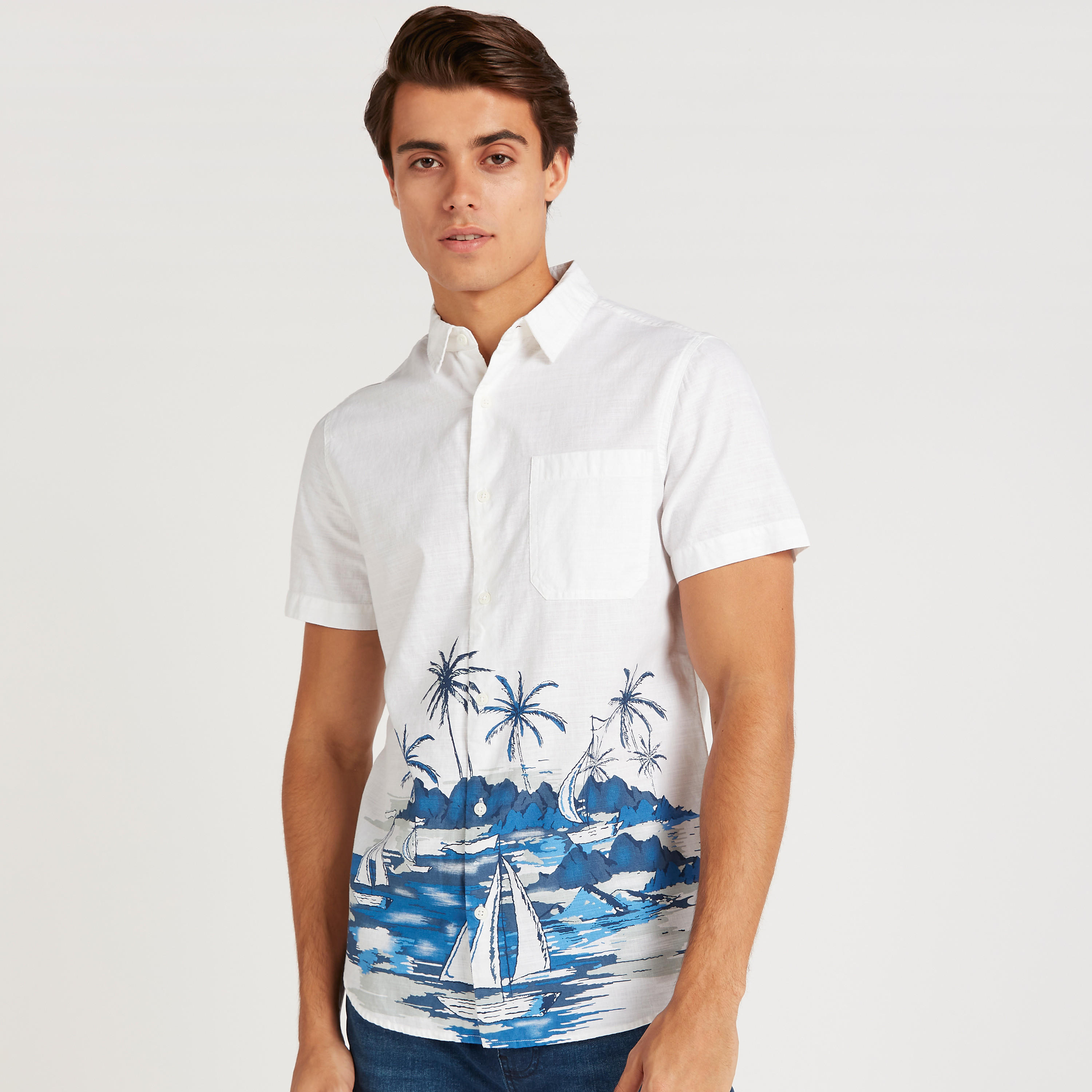 قميص بأكمام قصيرة وطبعات من لي كوبر-men-clothing-shirts-image-5