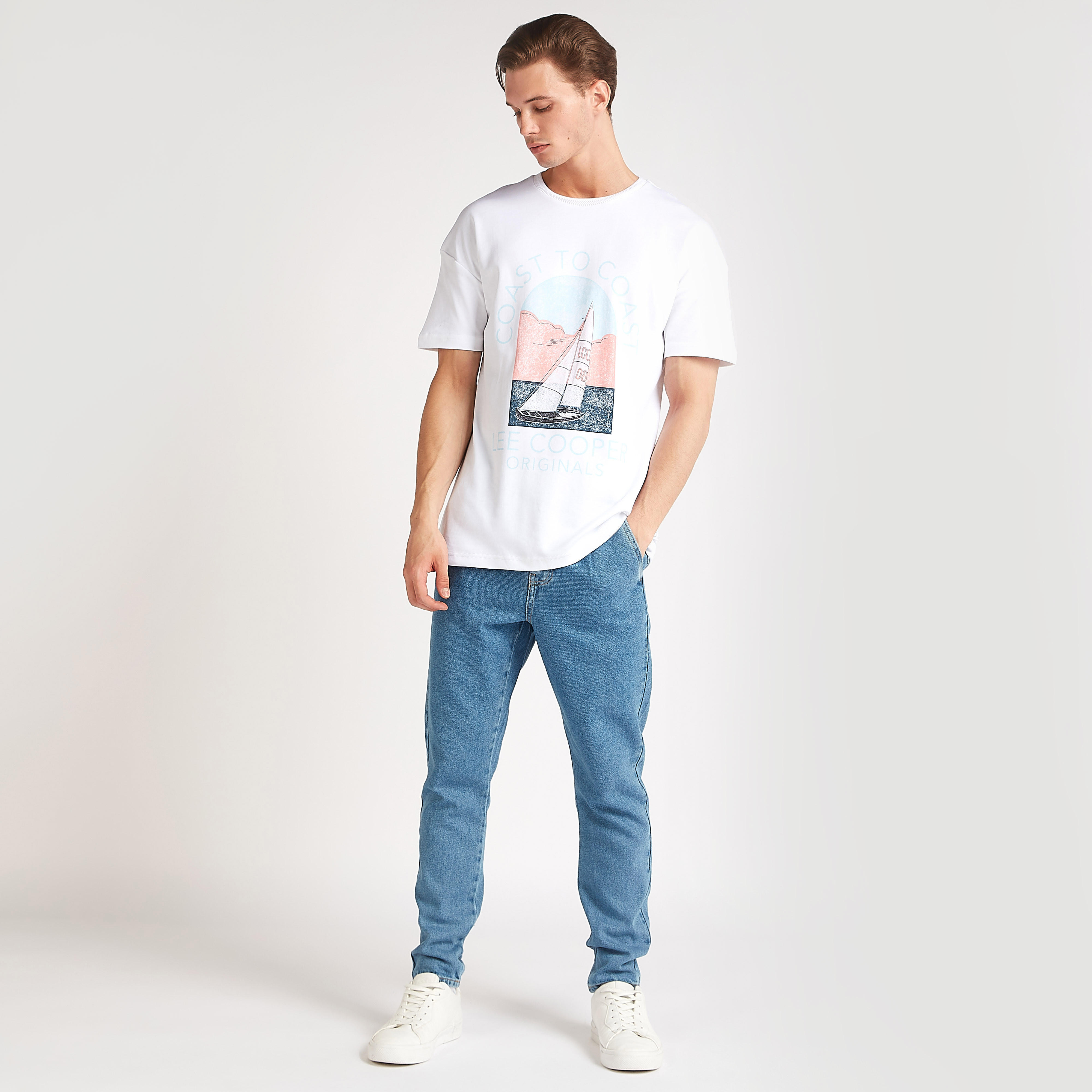 Lee Cooper High-Rise Jeans with Button Closure-men-clothing-bottoms-jeans-image-2