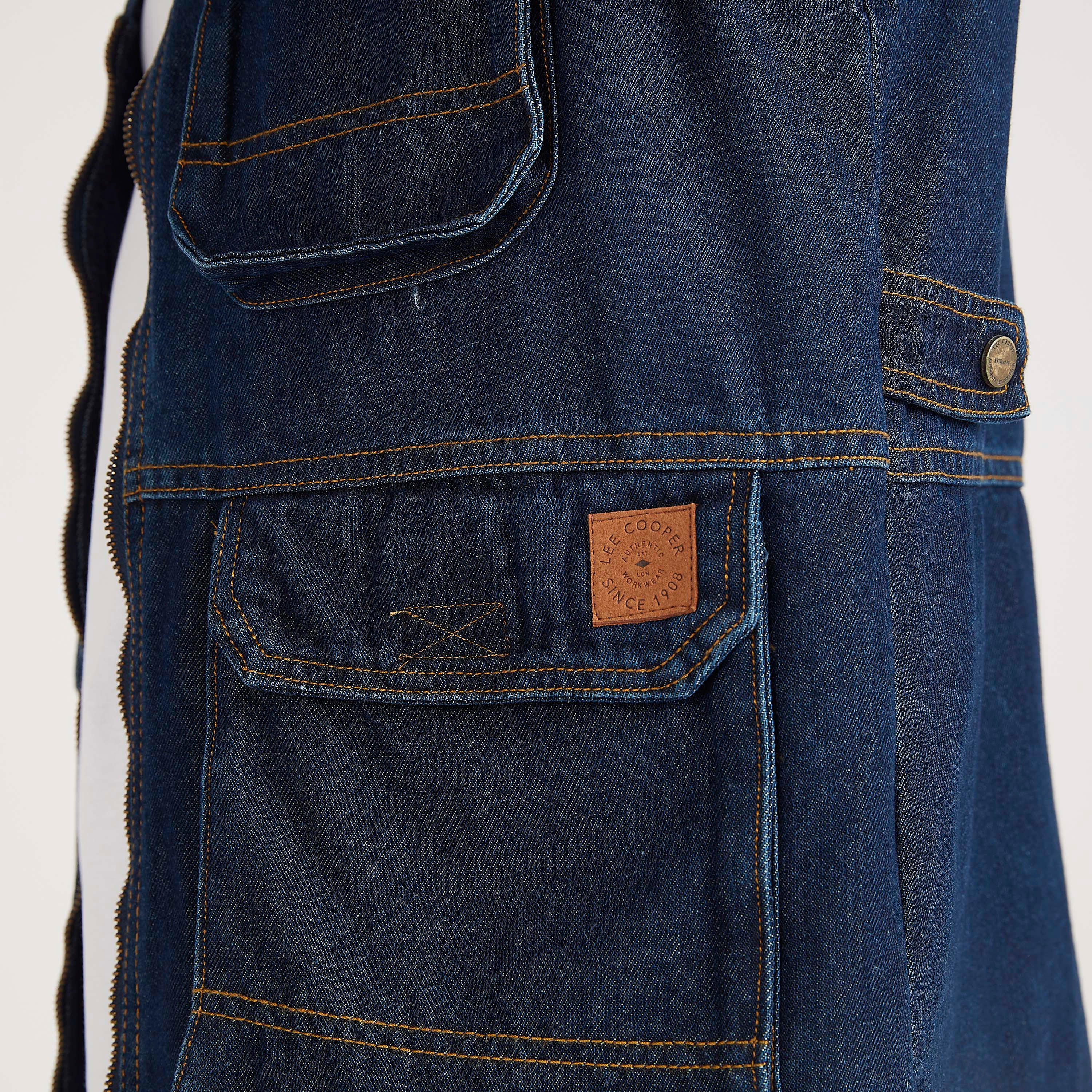Lee Cooper Solid Zip Through Gilet with Flap Pockets-men-clothing-jacketsandblazers-jackets-image-5