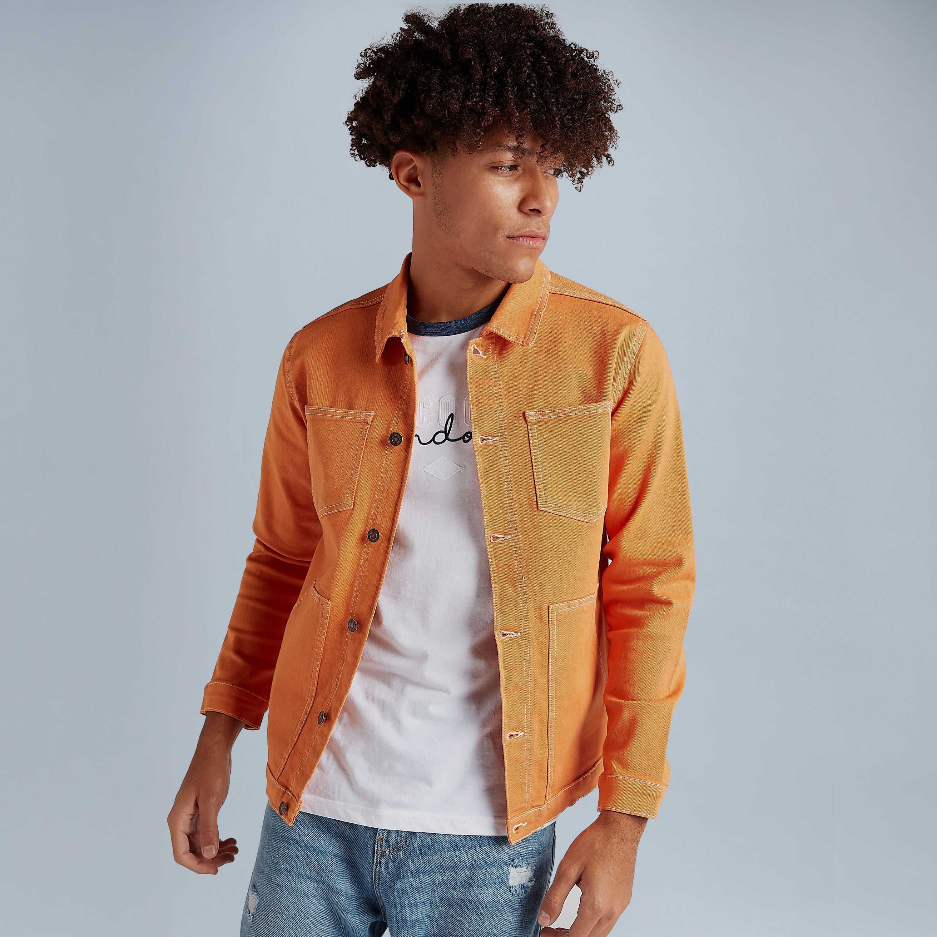 Lee Cooper Denim Jacket with Pockets and Long Sleeves-men-clothing-jacketsandblazers-jackets-image-7