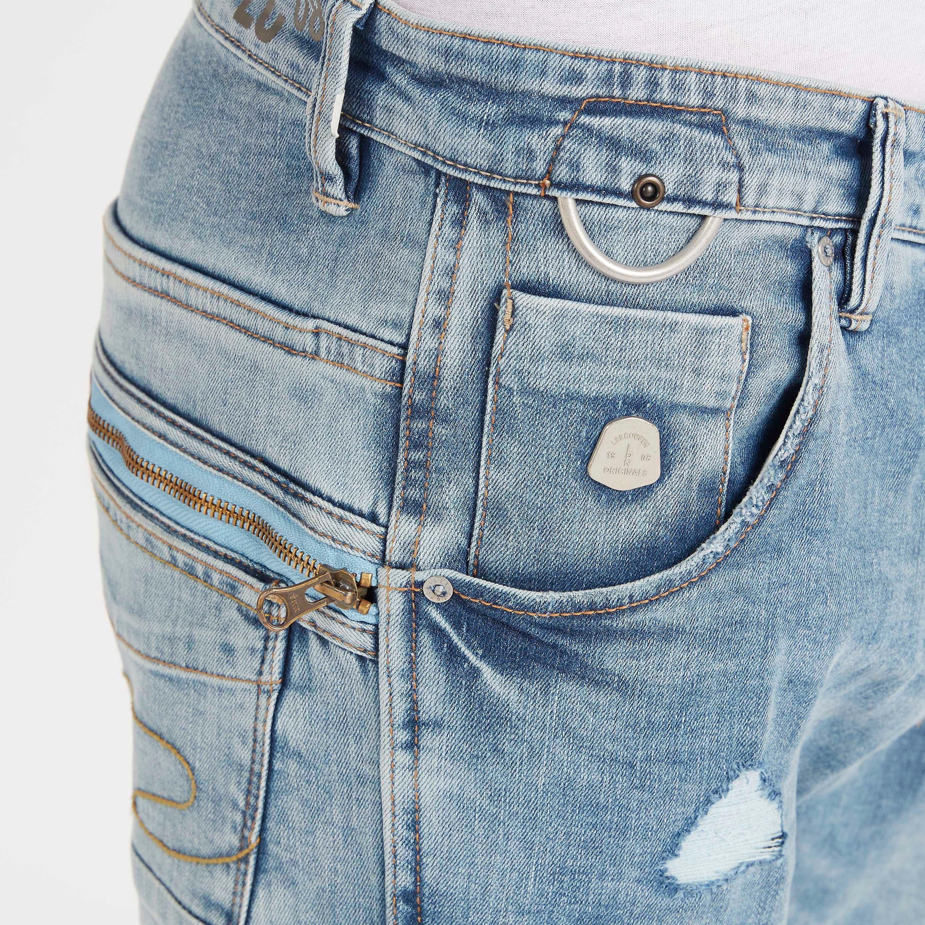 بنطلون جينز دنيم مضلّع بجيوب وخصر متوسّط الارتفاع-men-clothing-bottoms-jeans-image-3