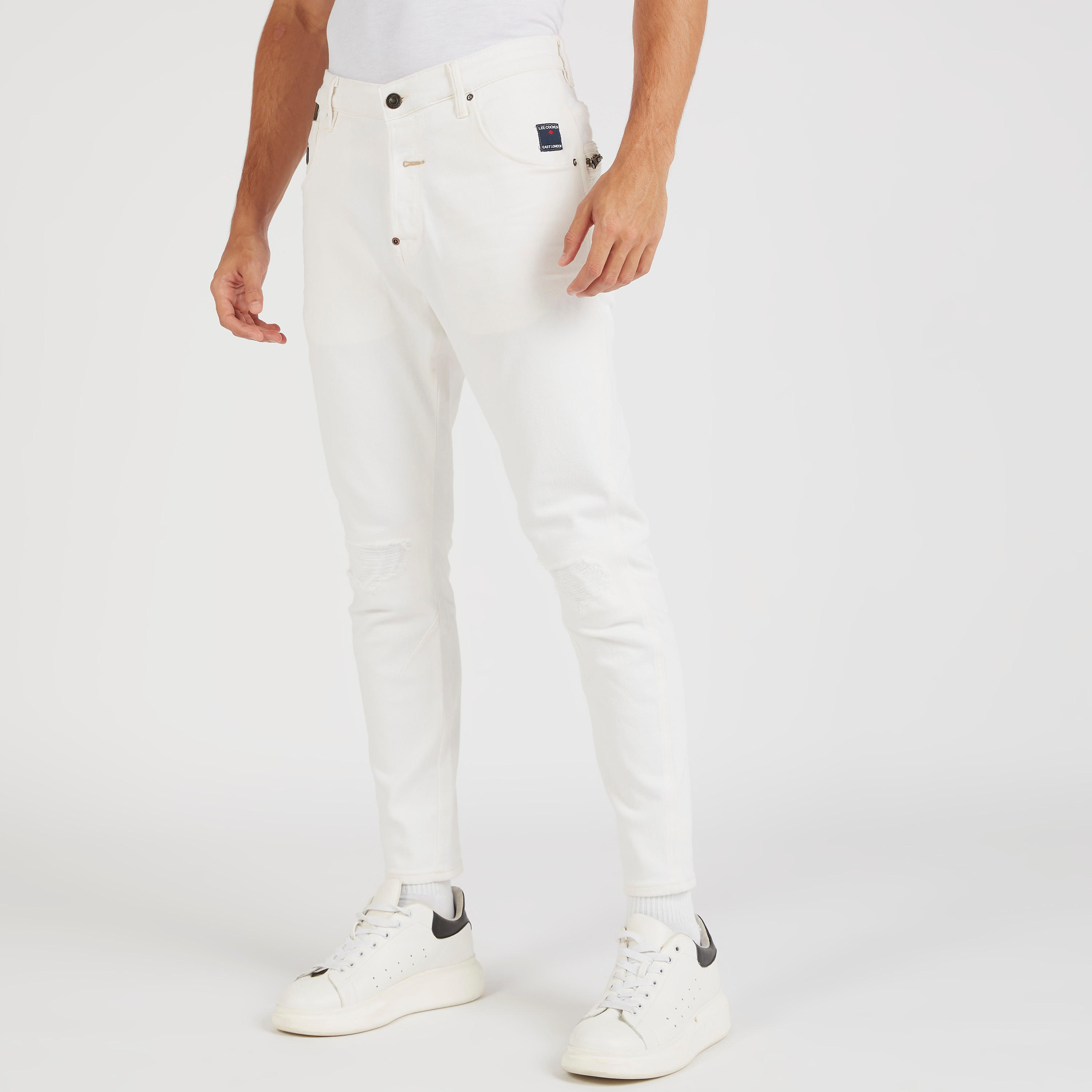 Lee Cooper Solid Mid-Rise Jeans with Pockets-men-clothing-bottoms-jeans-image-1