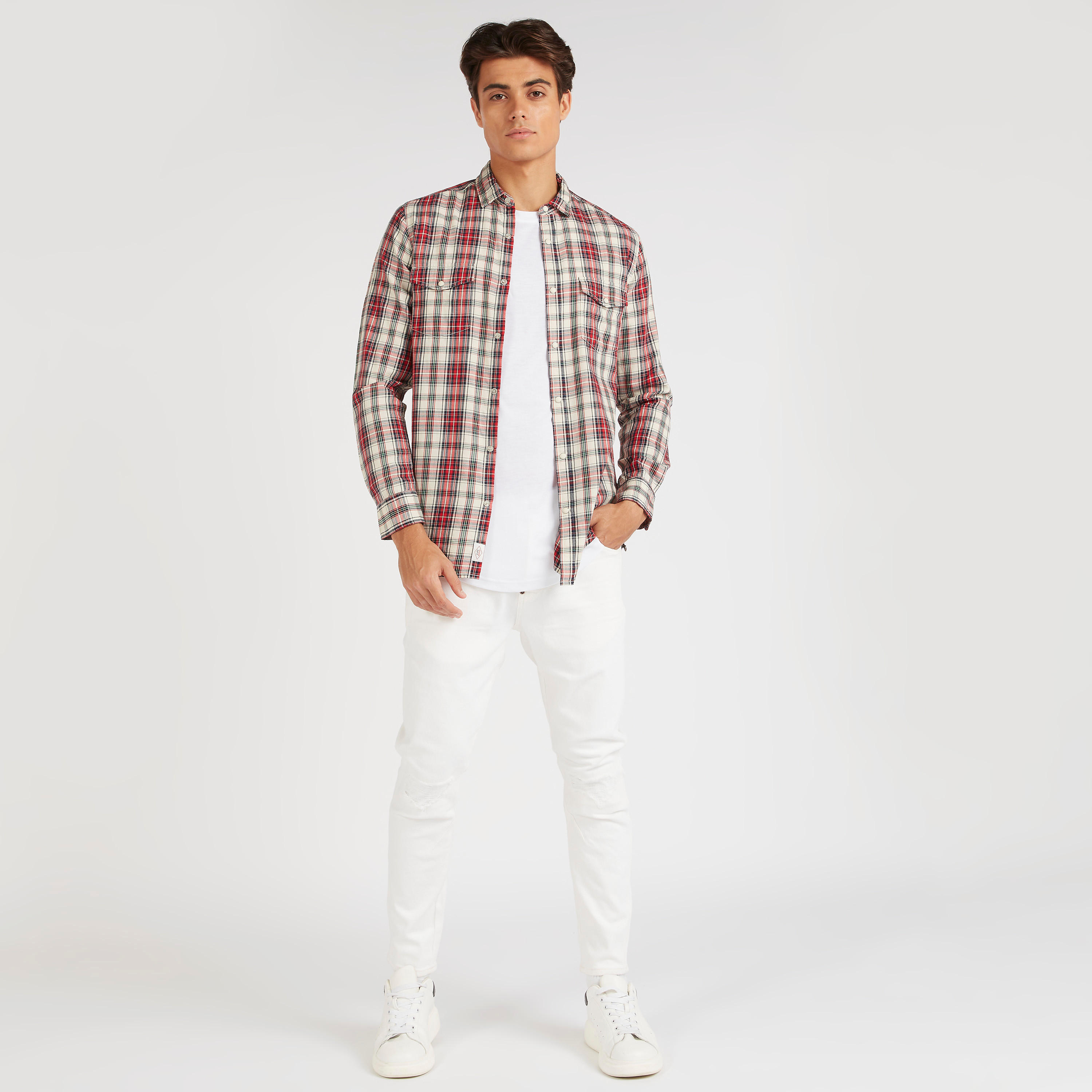 Lee Cooper Solid Mid-Rise Jeans with Pockets-men-clothing-bottoms-jeans-image-2