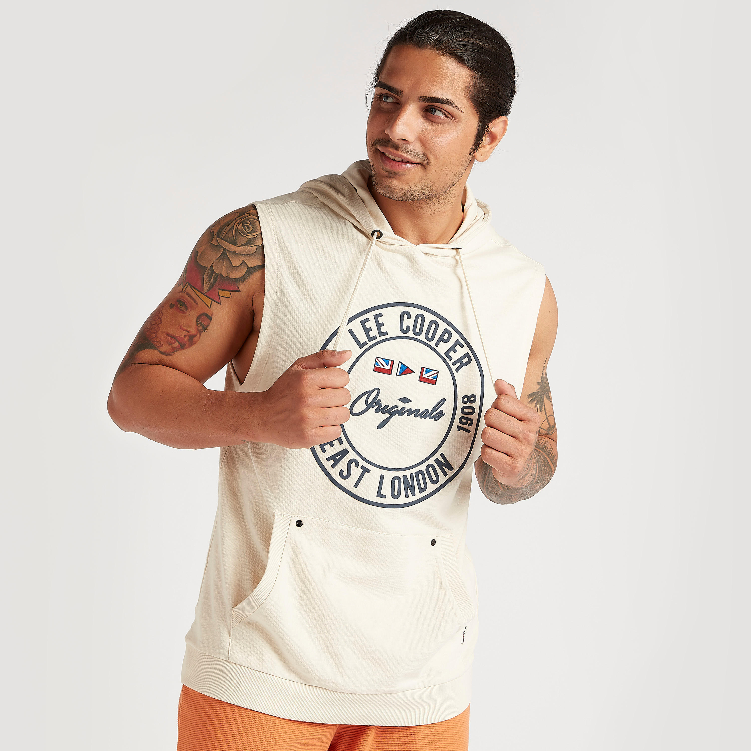 Lee Cooper Printed Hoodie with Kangaroo Pocket-men-clothing-tshirtsandpolos-tshirts-image-1