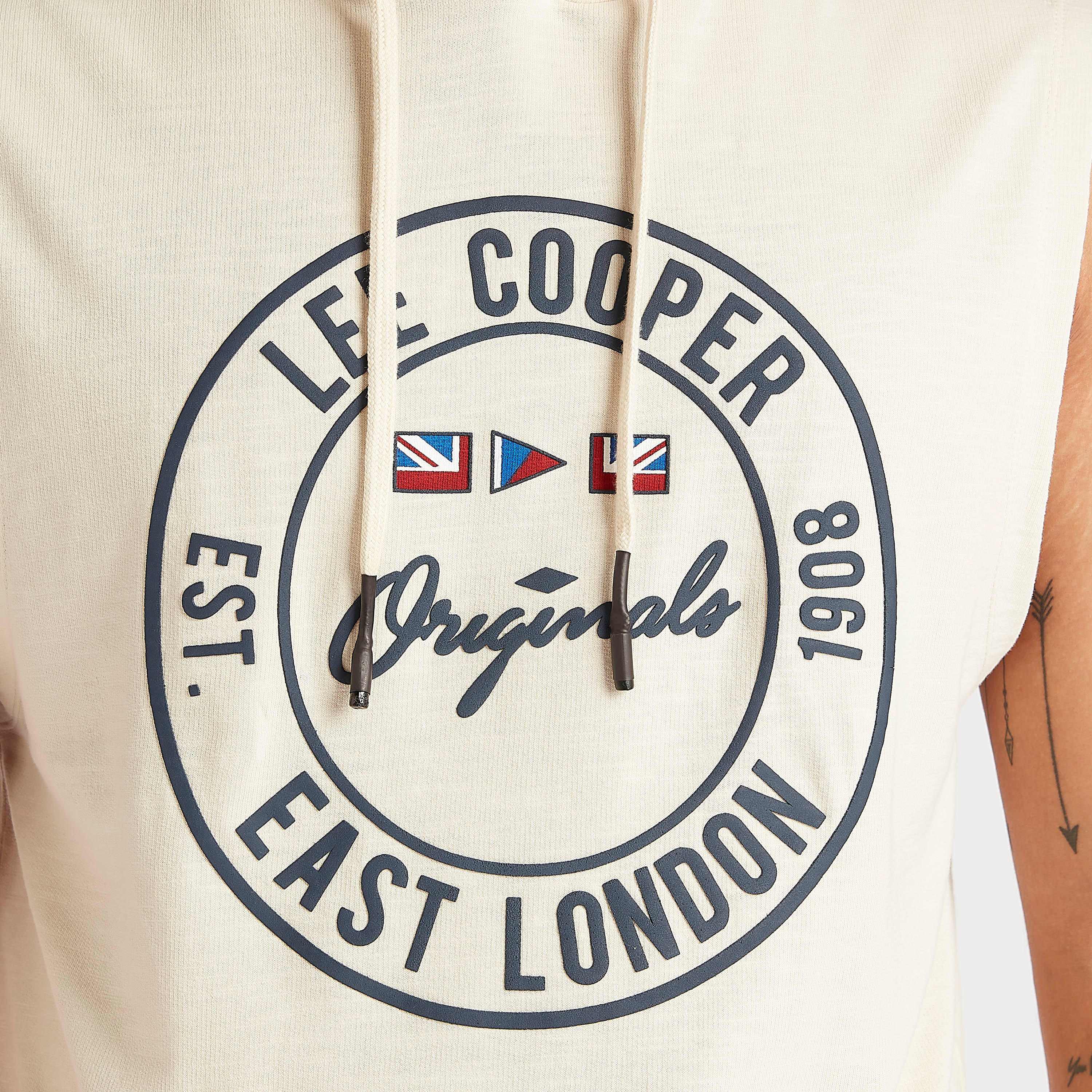 Lee Cooper Printed Hoodie with Kangaroo Pocket-men-clothing-tshirtsandpolos-tshirts-image-4