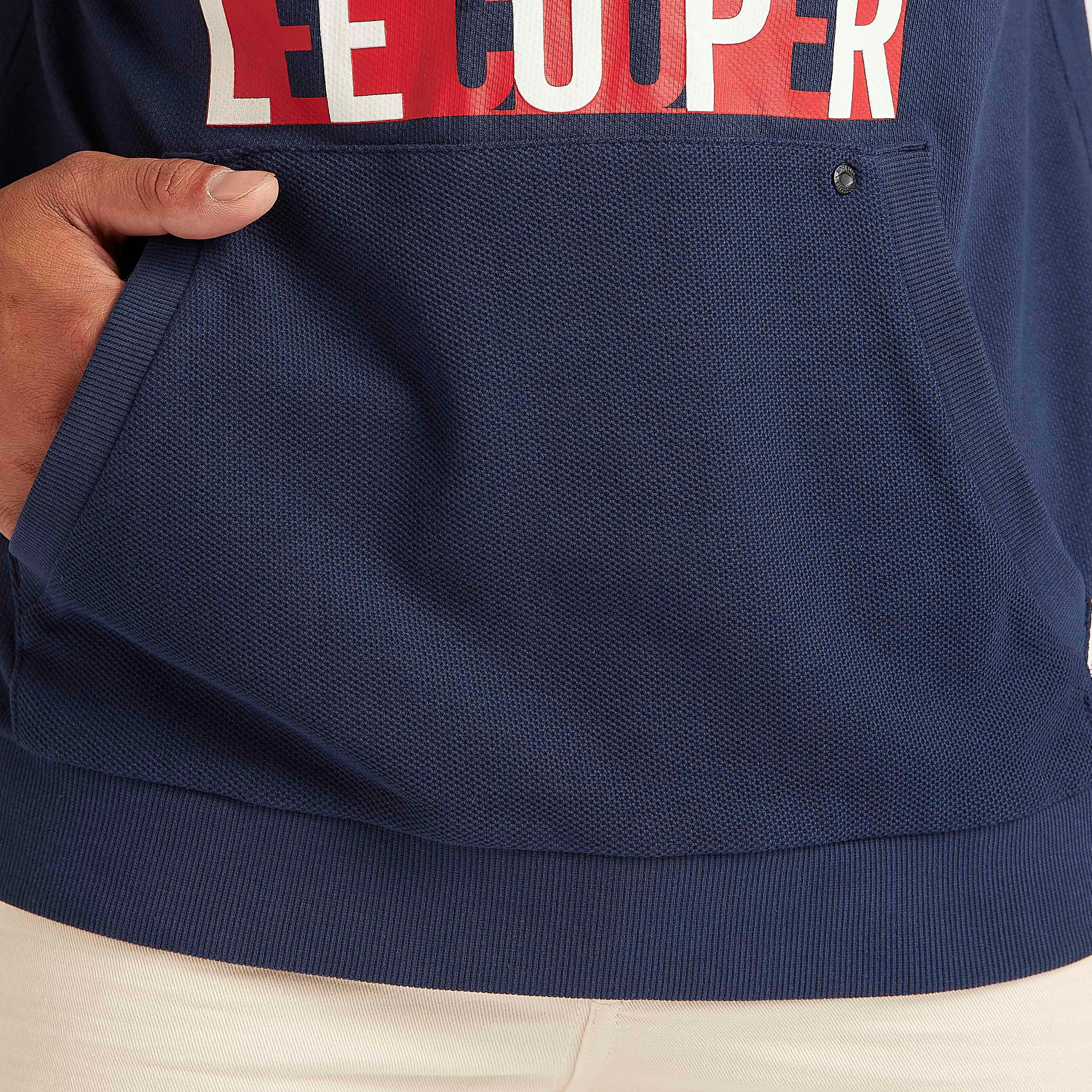 Lee Cooper Printed Sleeveless Hoodie with Kangaroo Pocket-men-clothing-tshirtsandpolos-tshirts-image-5
