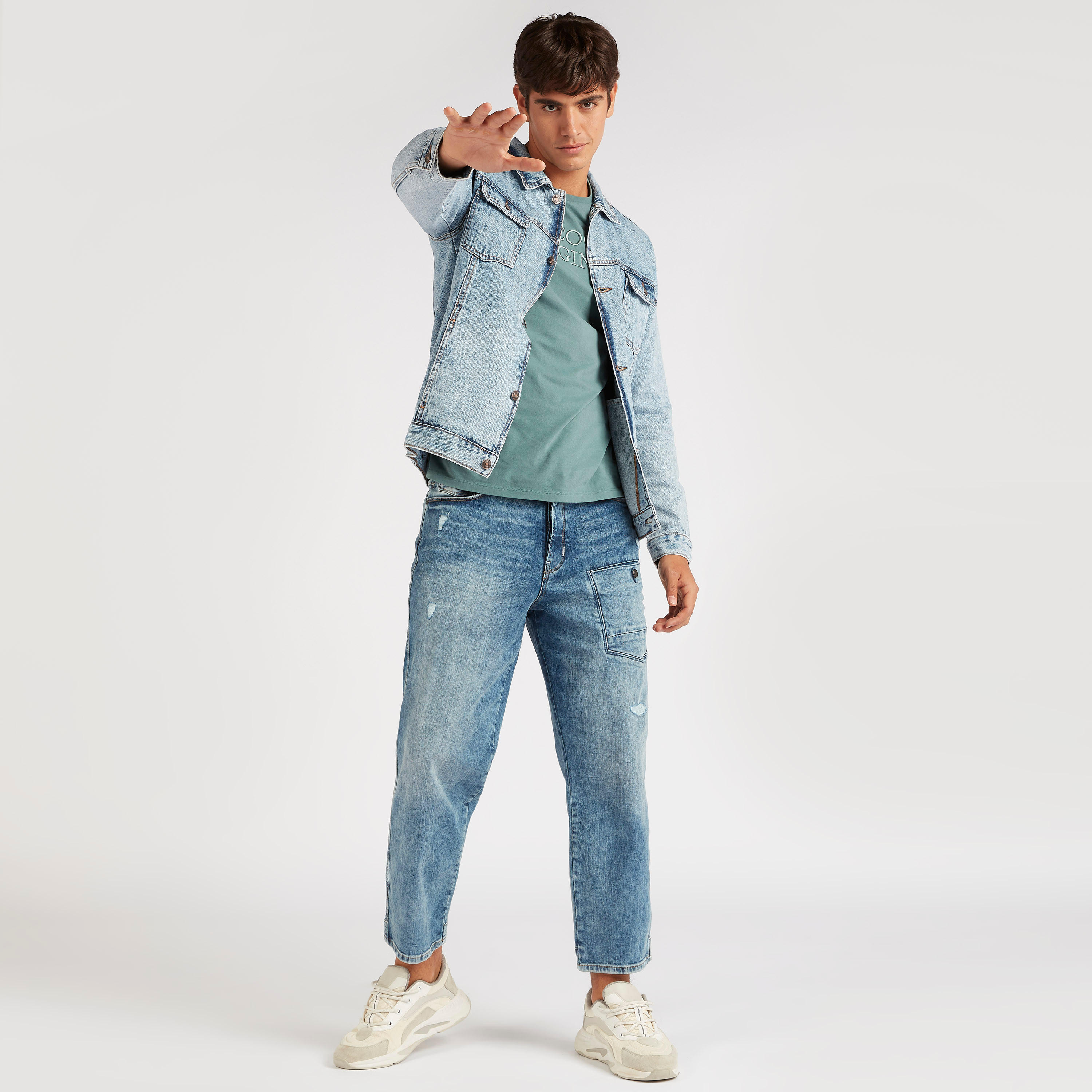 Lee Cooper Denim Jacket with Long Sleeves-men-clothing-jacketsandblazers-jackets-image-2