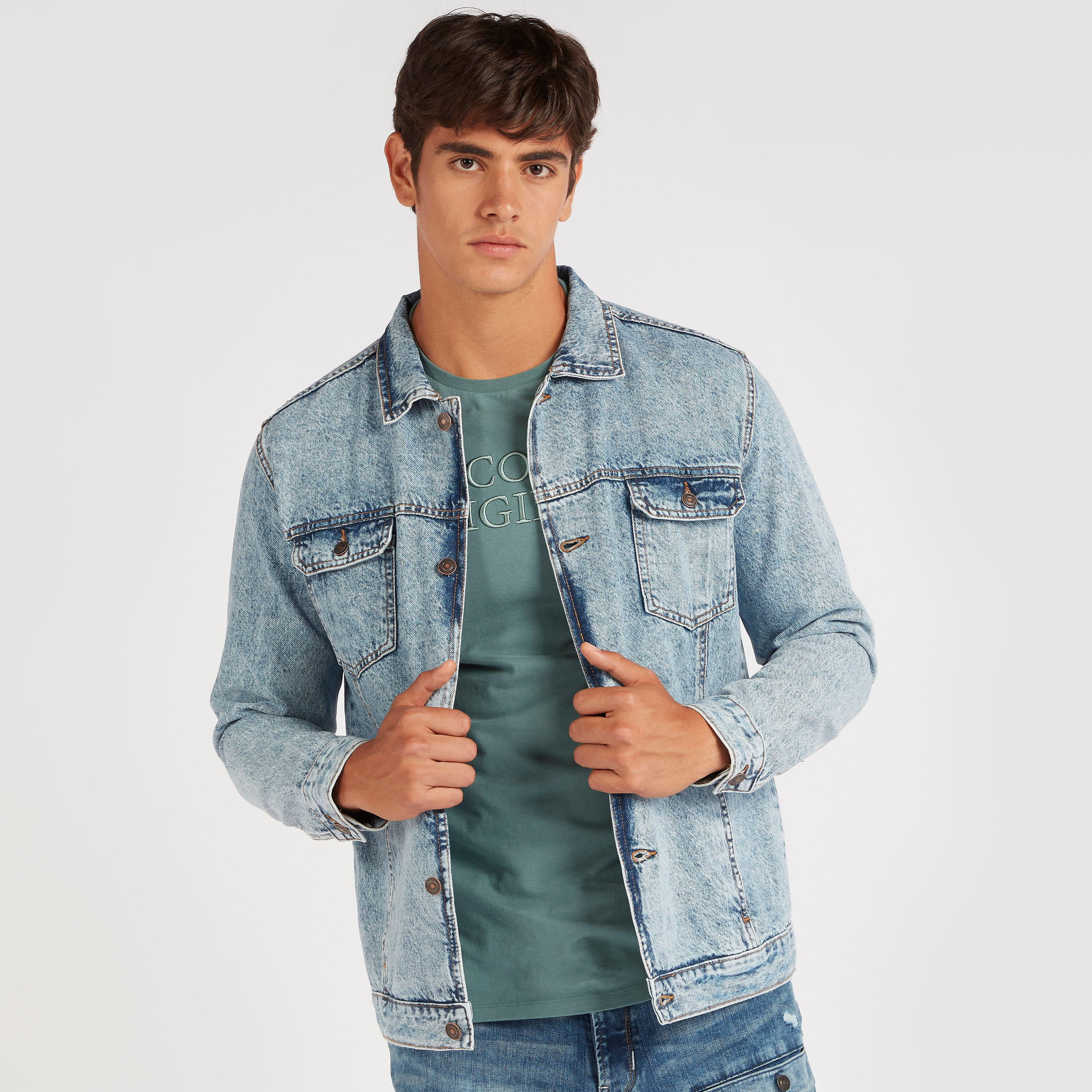 Lee Cooper Denim Jacket with Long Sleeves-men-clothing-jacketsandblazers-jackets-image-5