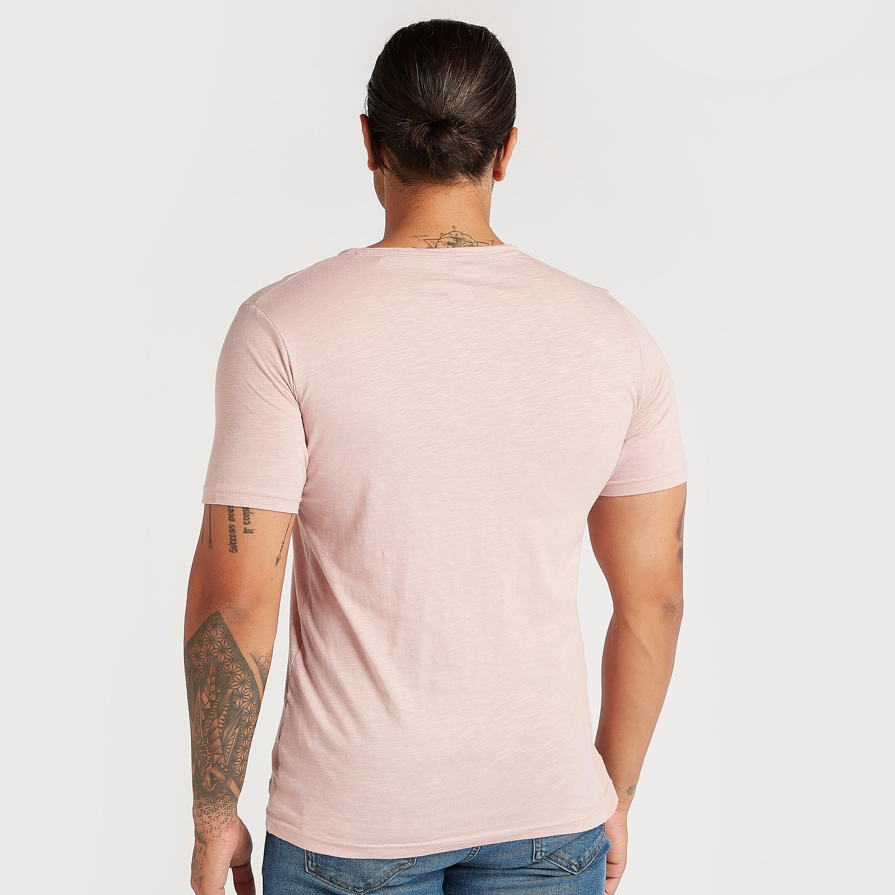 Lee Cooper Solid Henley Neck T-shirt with Short Sleeves-men-clothing-tshirtsandpolos-tshirts-image-4