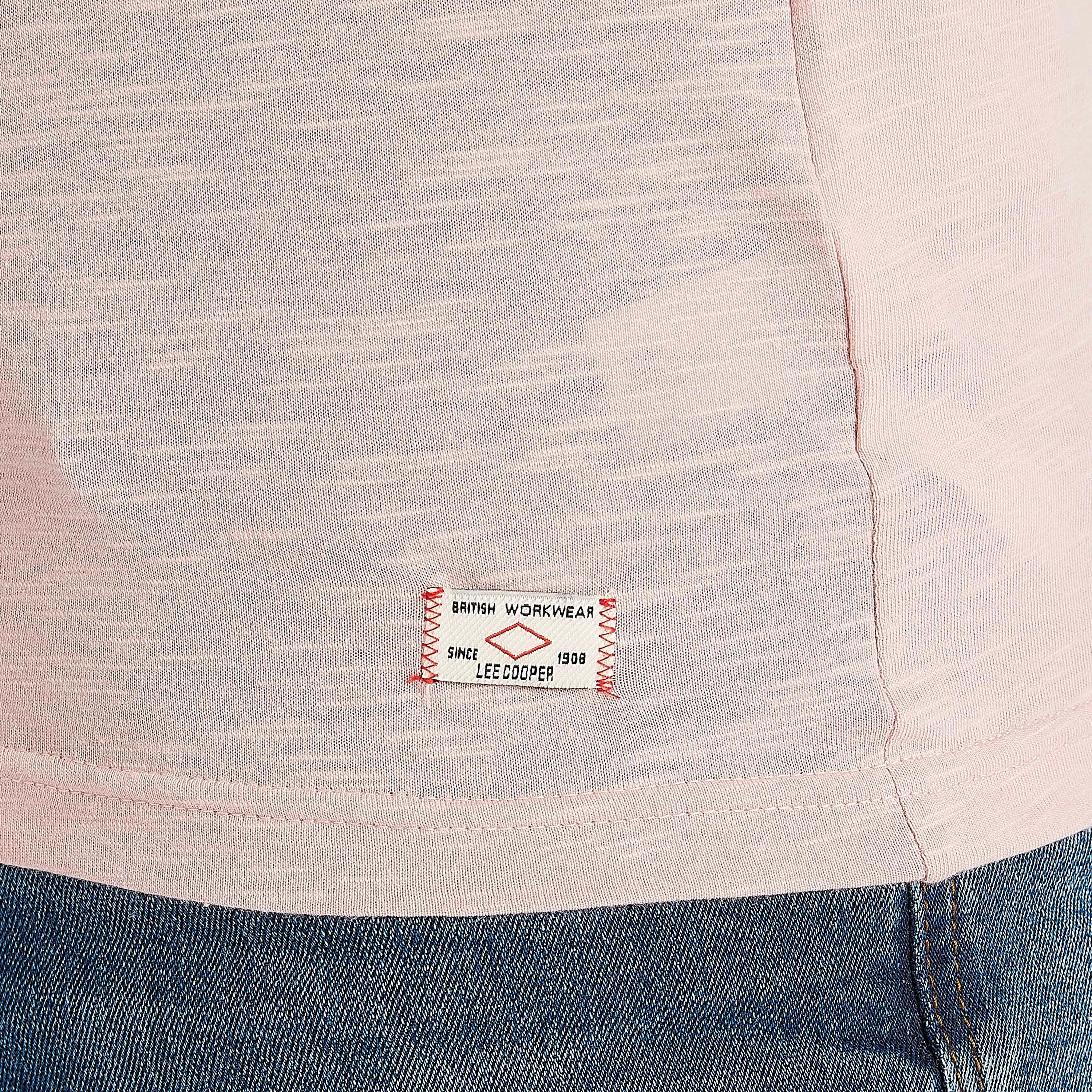 Lee Cooper Solid Henley Neck T-shirt with Short Sleeves-men-clothing-tshirtsandpolos-tshirts-image-5
