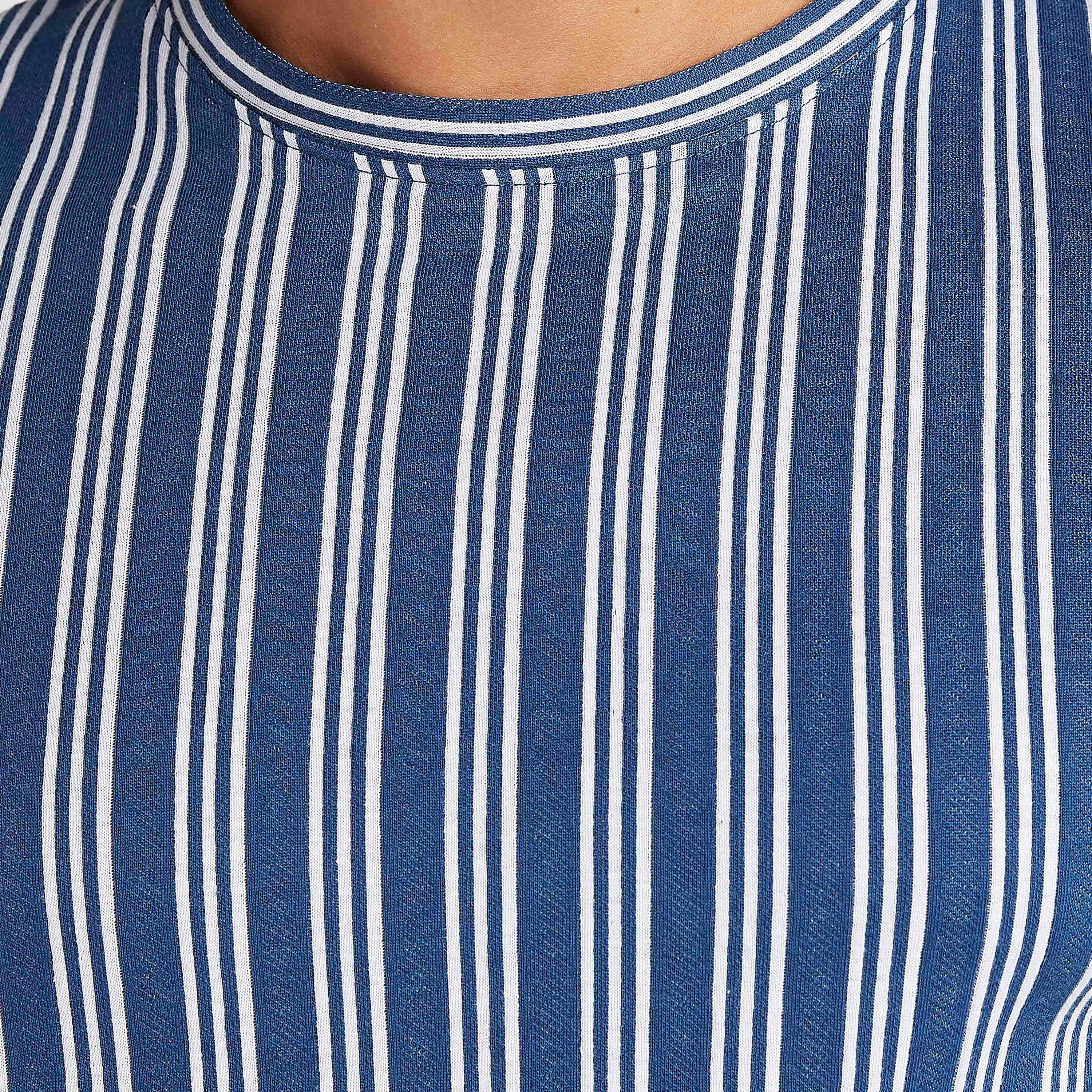 Lee Cooper Striped T-shirt with Crew Neck-men-clothing-tshirtsandpolos-tshirts-image-3