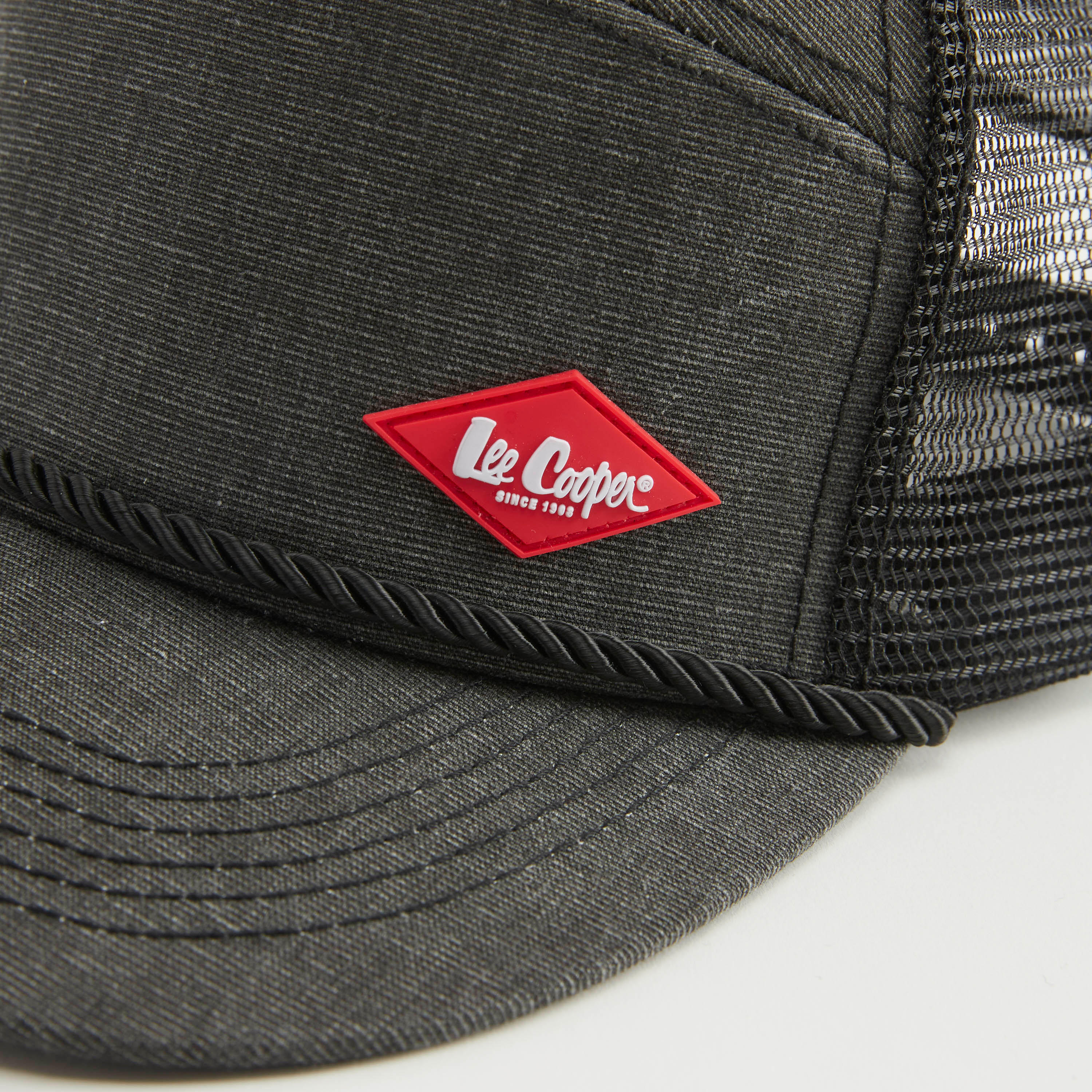 Lee Cooper Textured Cap with Snap Back Closure-men-caps-image-2