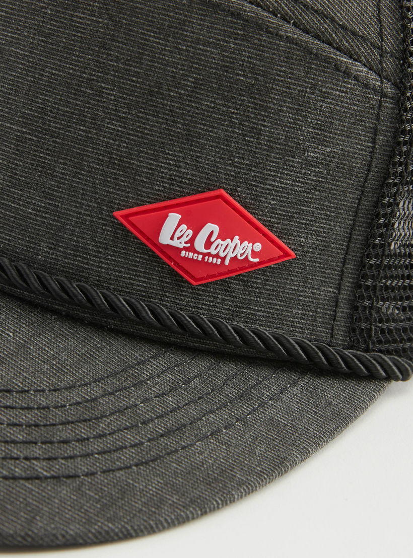 Lee Cooper Textured Cap with Snap Back Closure-men-caps-image-2