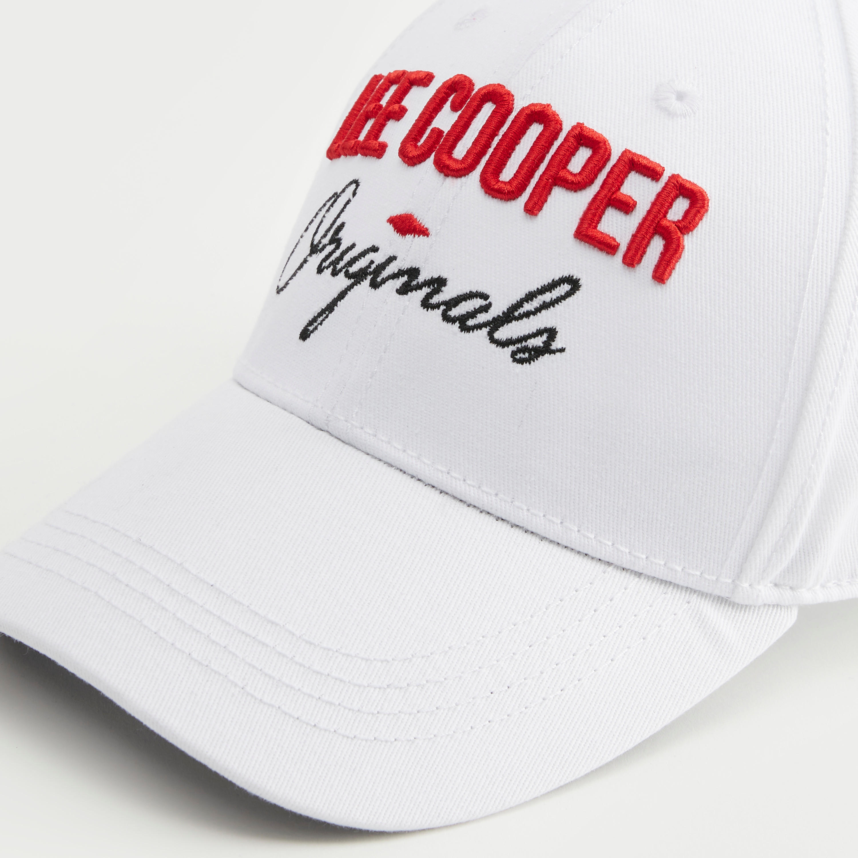 Lee Cooper Embroidered Cap with Buckled Strap Closure-men-caps-image-2