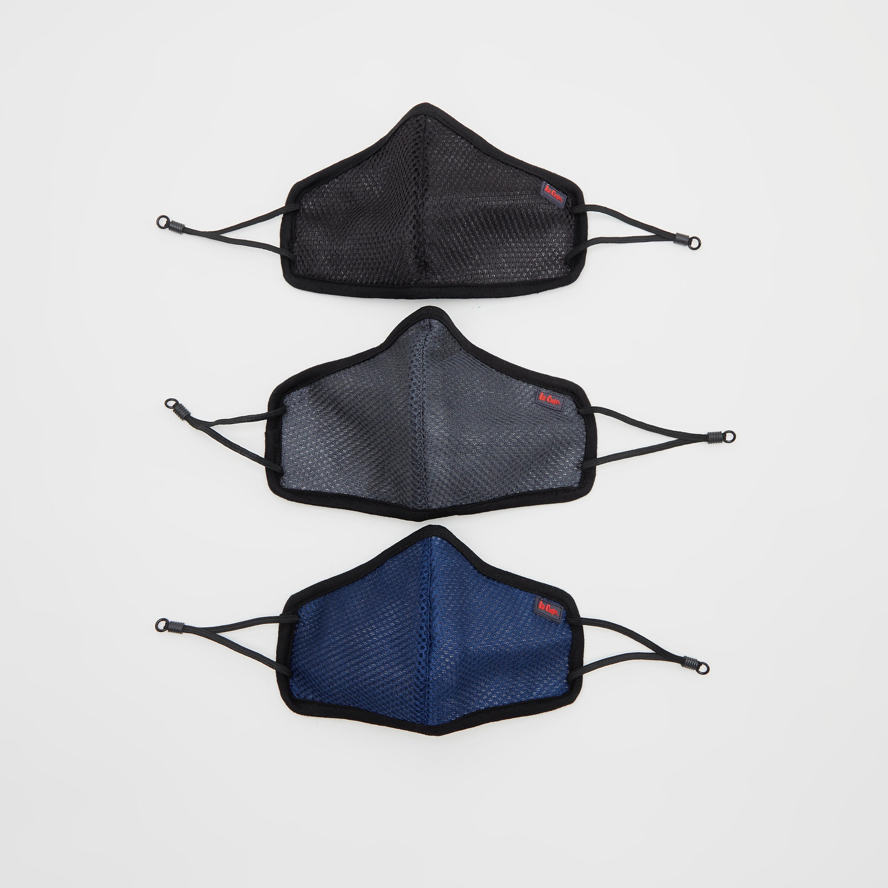 قناع وجه بارز لملمس بطبعات - طقم من 3 قطع-women-clothingaccessories-fashionmasks-image-3