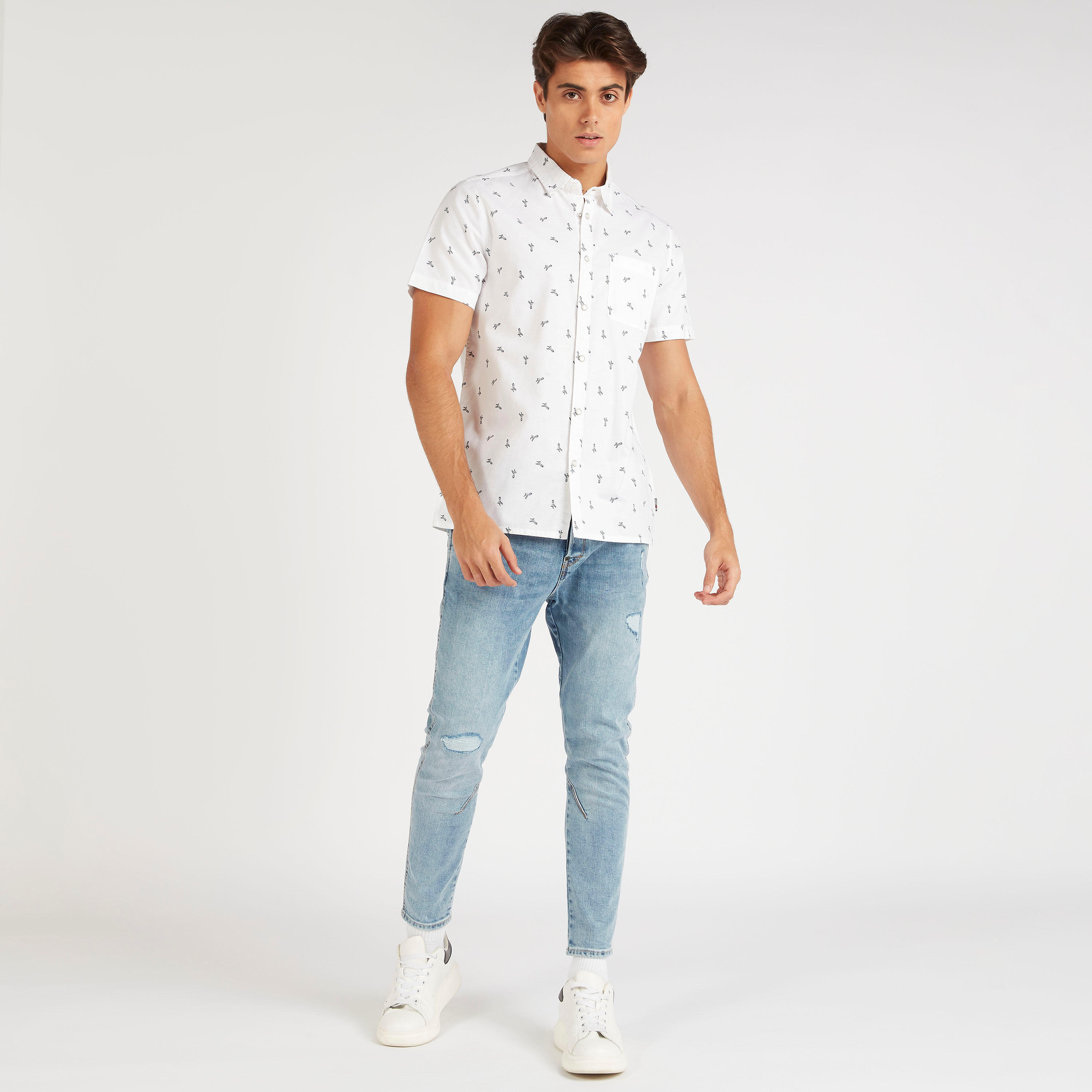 قميص بأكمام قصيرة من لي كوبر-men-clothing-shirts-image-2