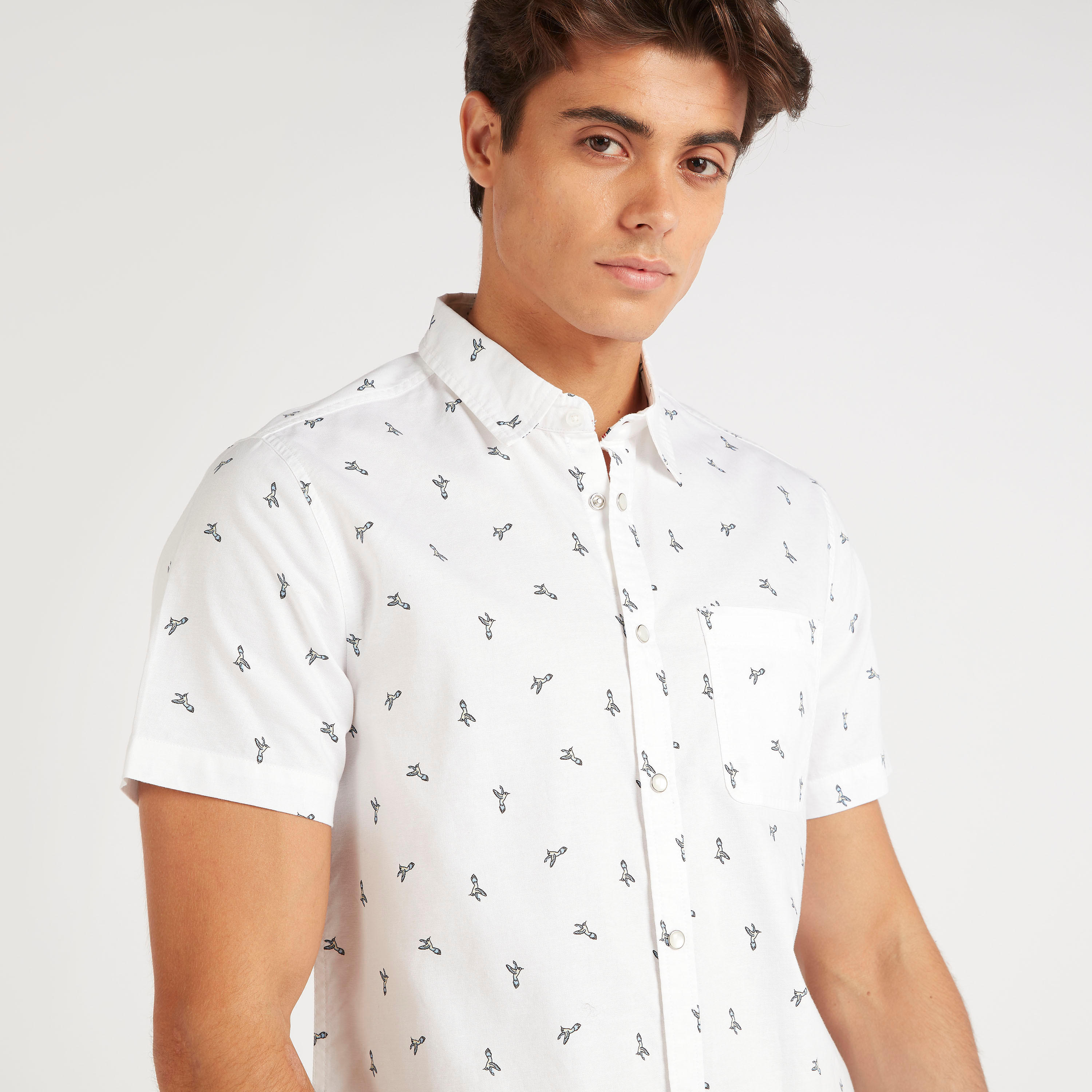 قميص بأكمام قصيرة من لي كوبر-men-clothing-shirts-image-5
