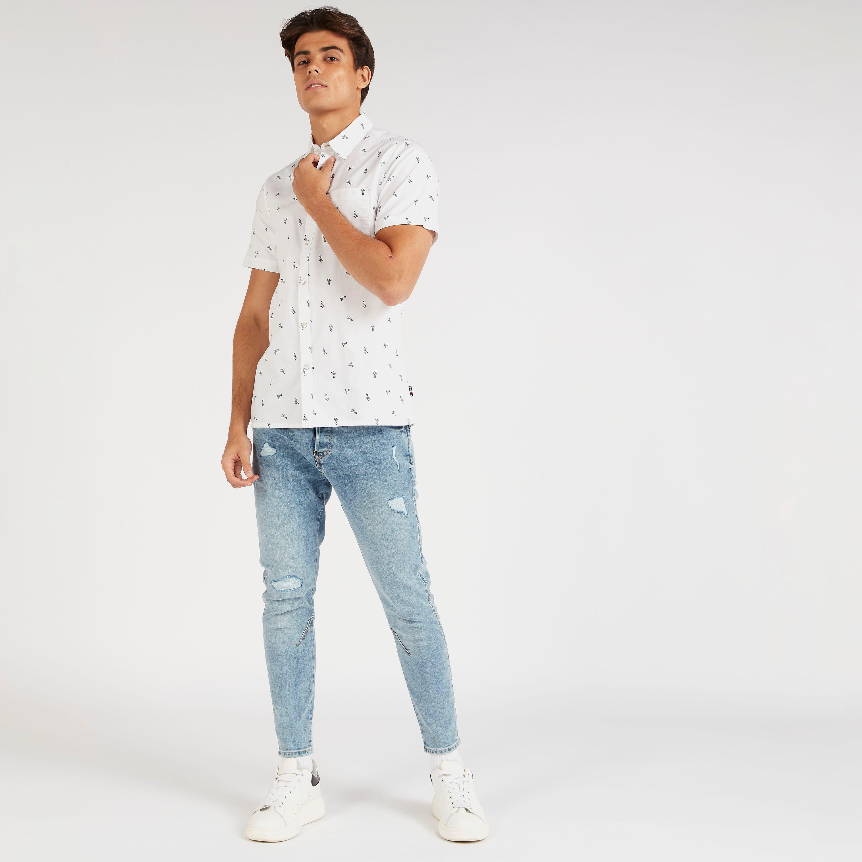 قميص بأكمام قصيرة من لي كوبر-men-clothing-shirts-image-6