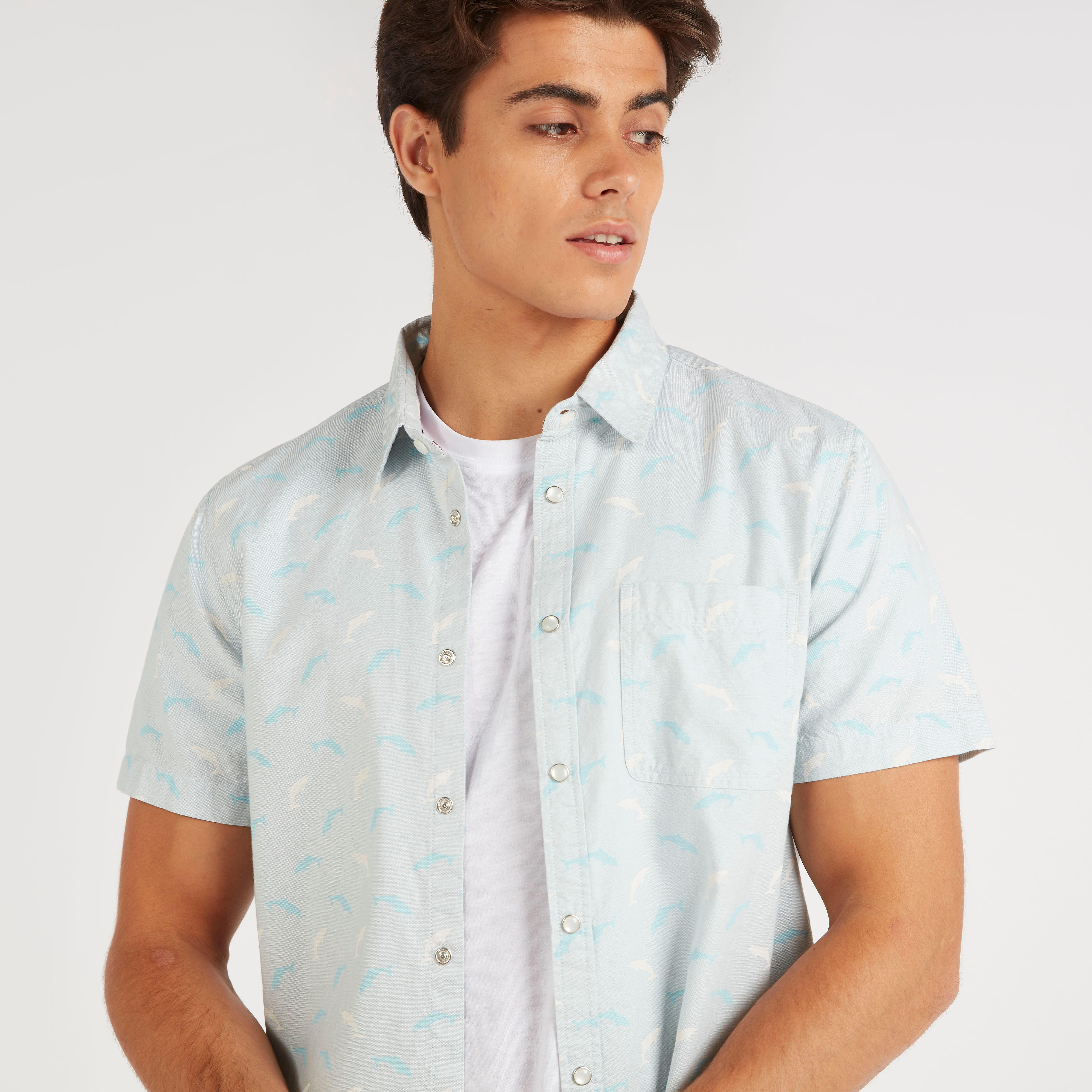 قميص بأكمام قصيرة من لي كوبر-men-clothing-shirts-image-1
