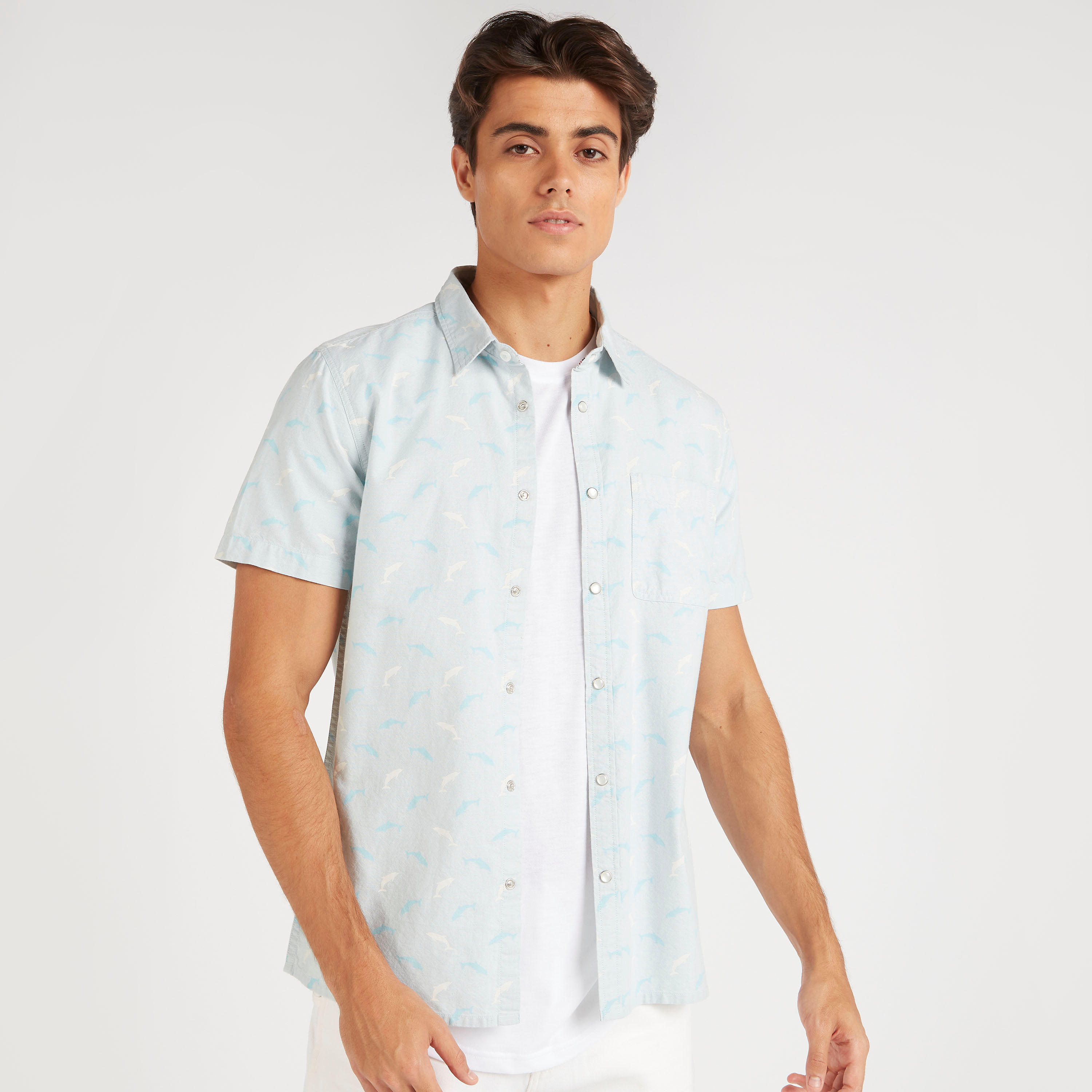 قميص بأكمام قصيرة من لي كوبر-men-clothing-shirts-image-3