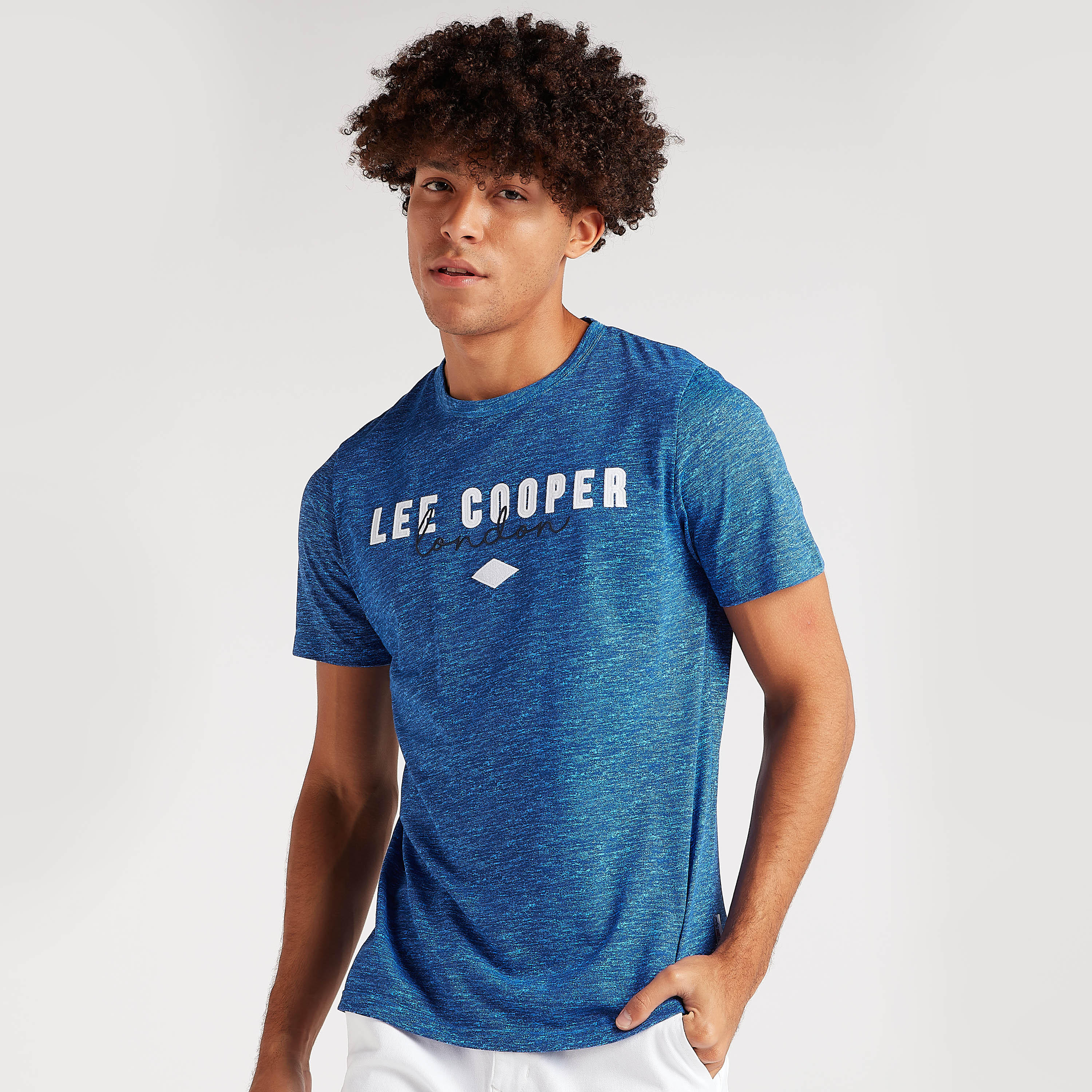 Lee Cooper Printed T-shirt with Short Sleeves-men-clothing-tshirtsandpolos-tshirts-image-1