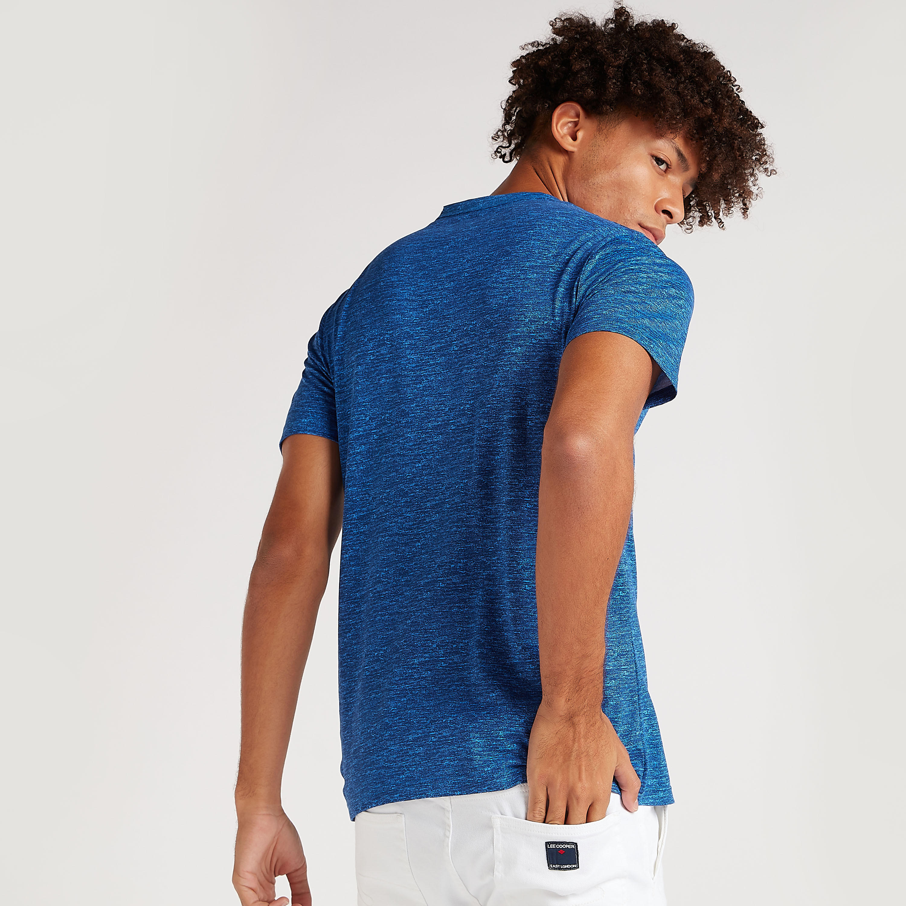 Lee Cooper Printed T-shirt with Short Sleeves-men-clothing-tshirtsandpolos-tshirts-image-4