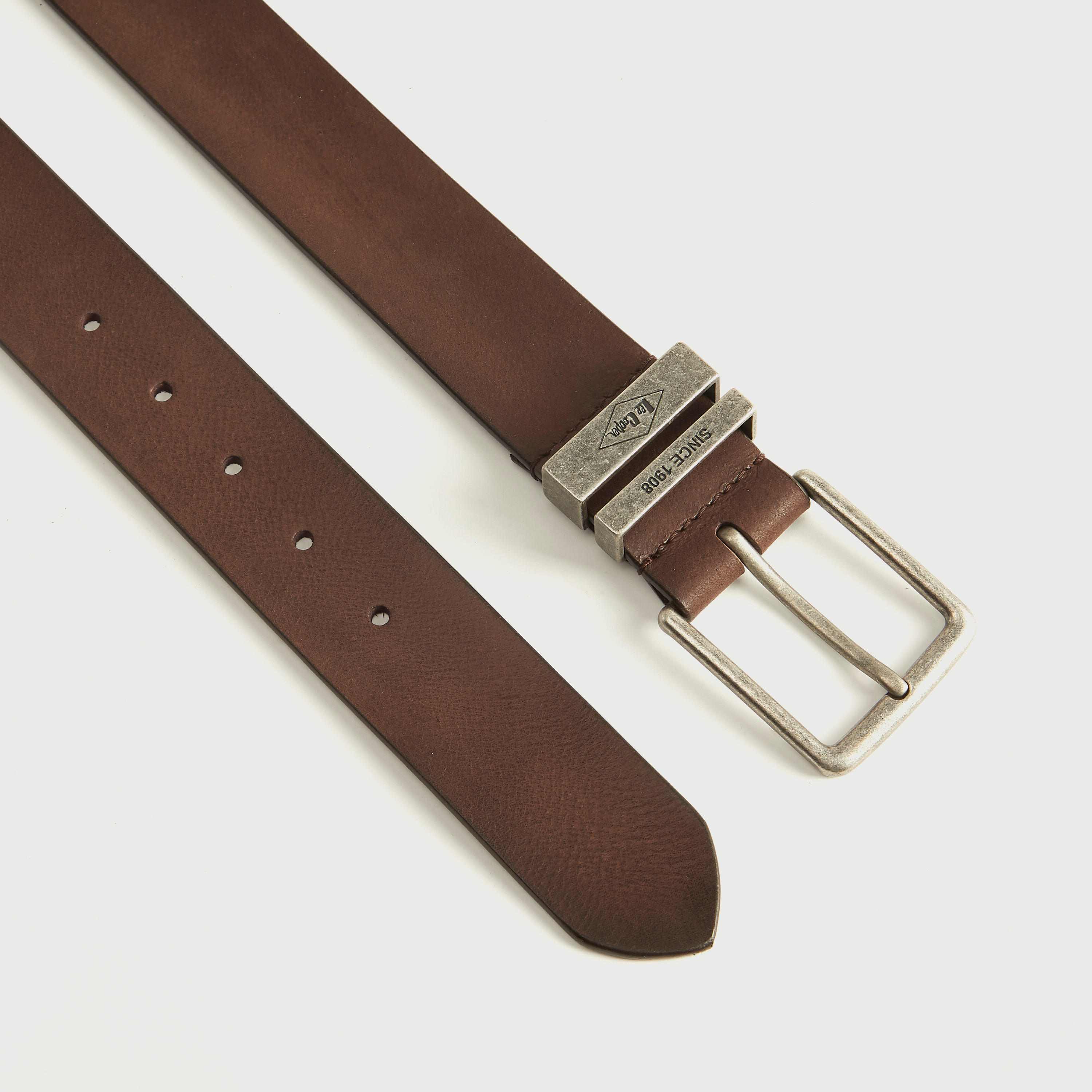 حزام جلد بارز الملمس بإبزيم بدبوس من لي كوبر-men-beltsandwallets-belts-image-4