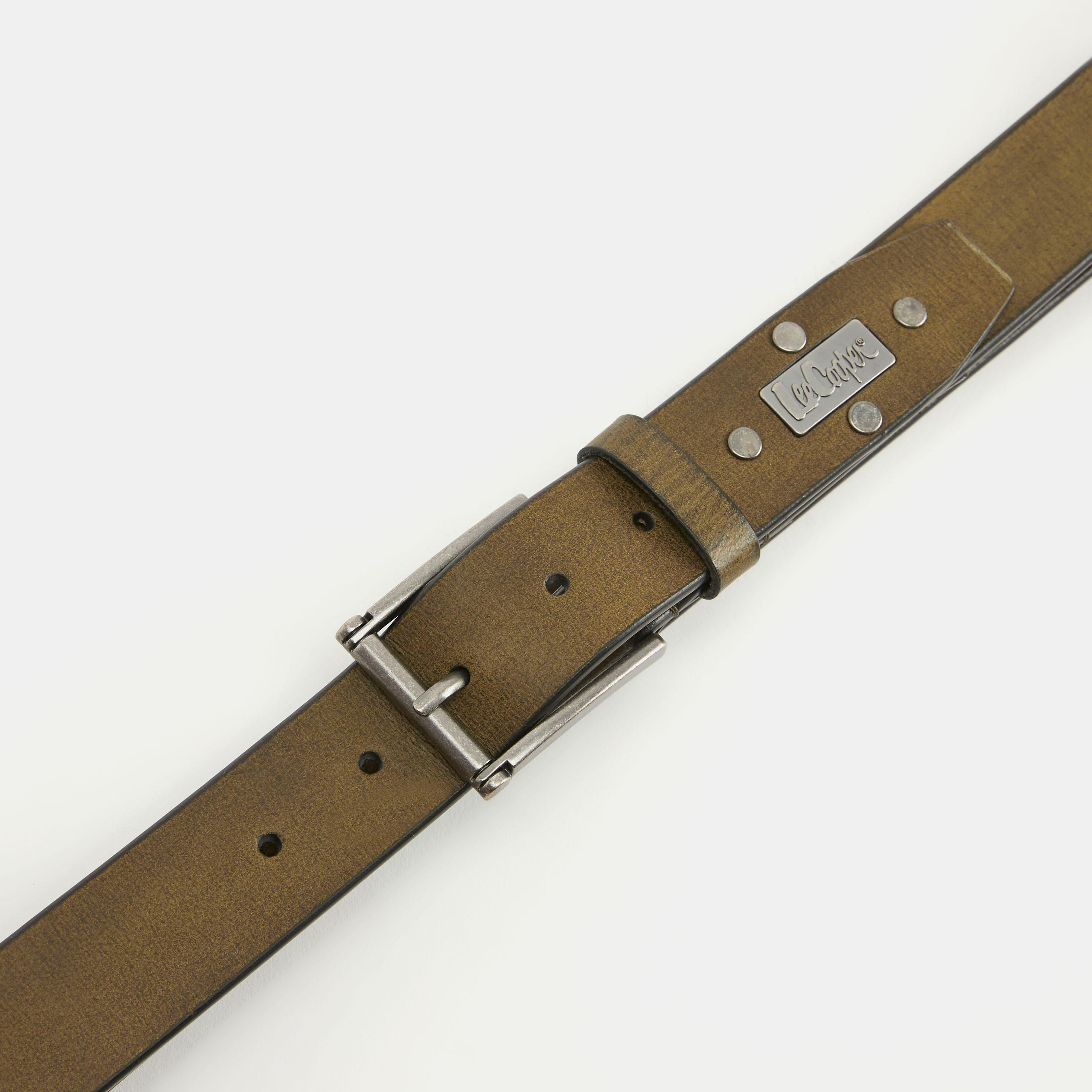 Lee Cooper Textured Leather Belt with Pin Buckle-men-beltsandwallets-belts-image-4