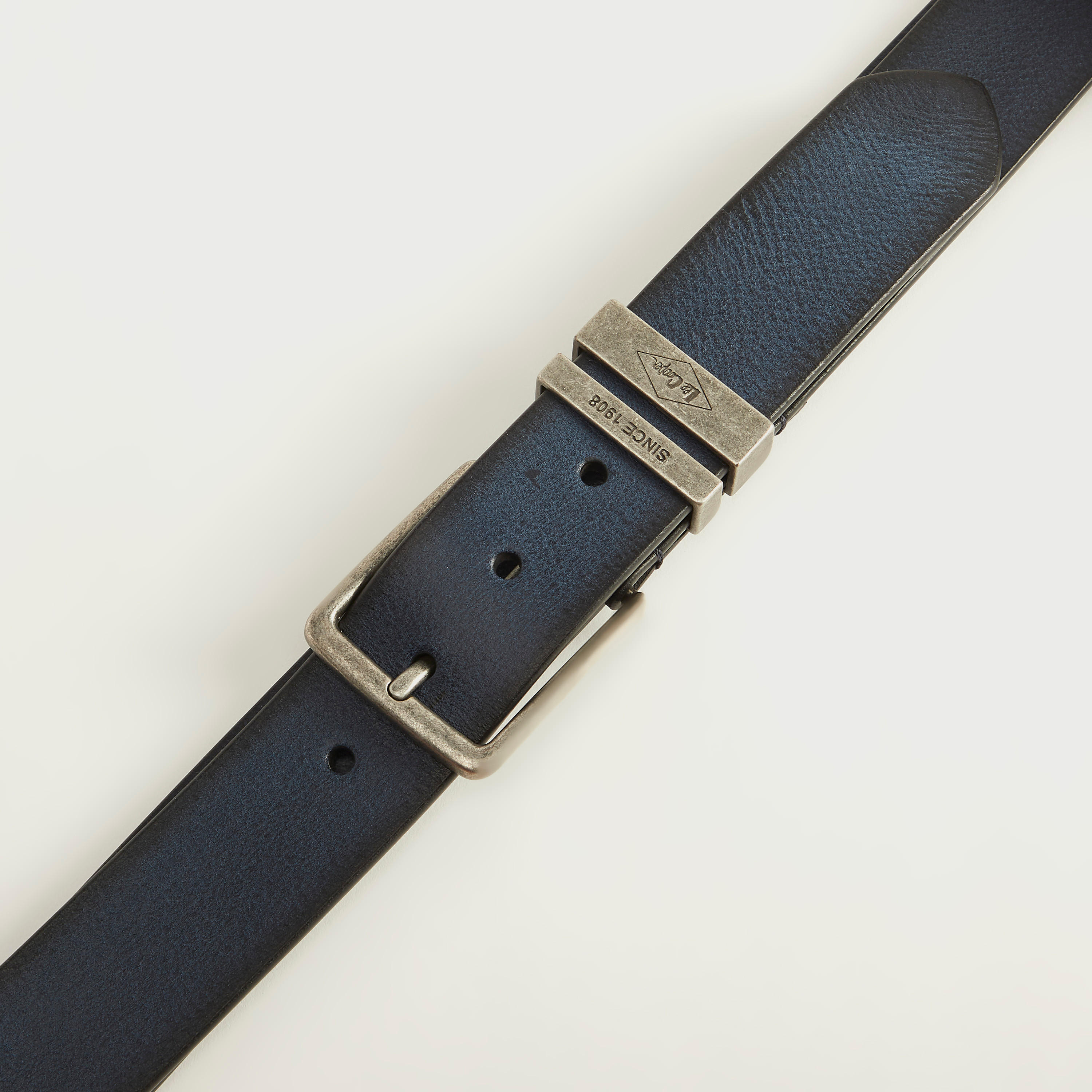 حزام جلد سادة بإبزيم بدبوس من لي كوبر-men-beltsandwallets-belts-image-3