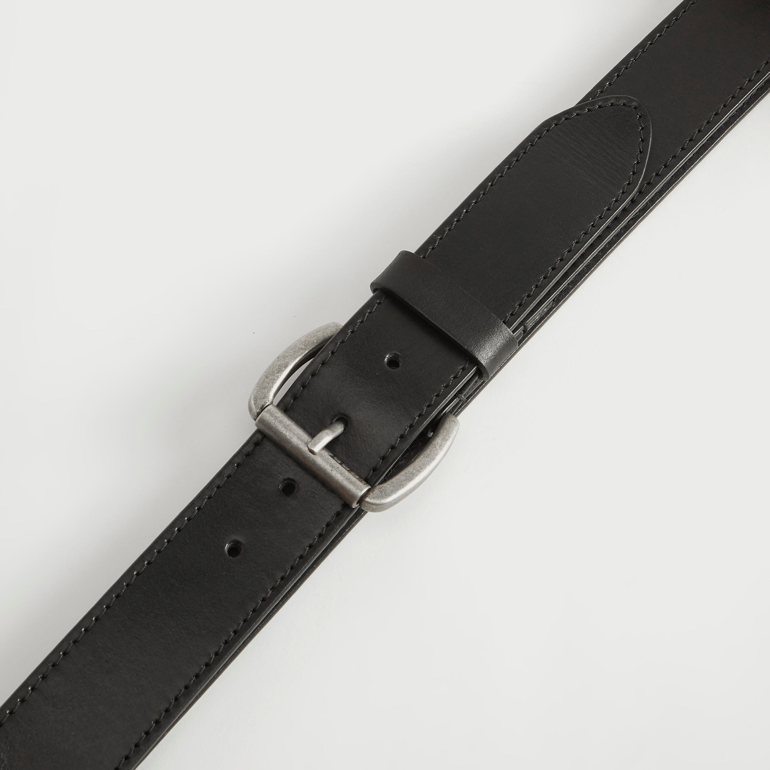 حزام جلد سادة بإبزيم بدبوس من لي كوبر-men-beltsandwallets-belts-image-2