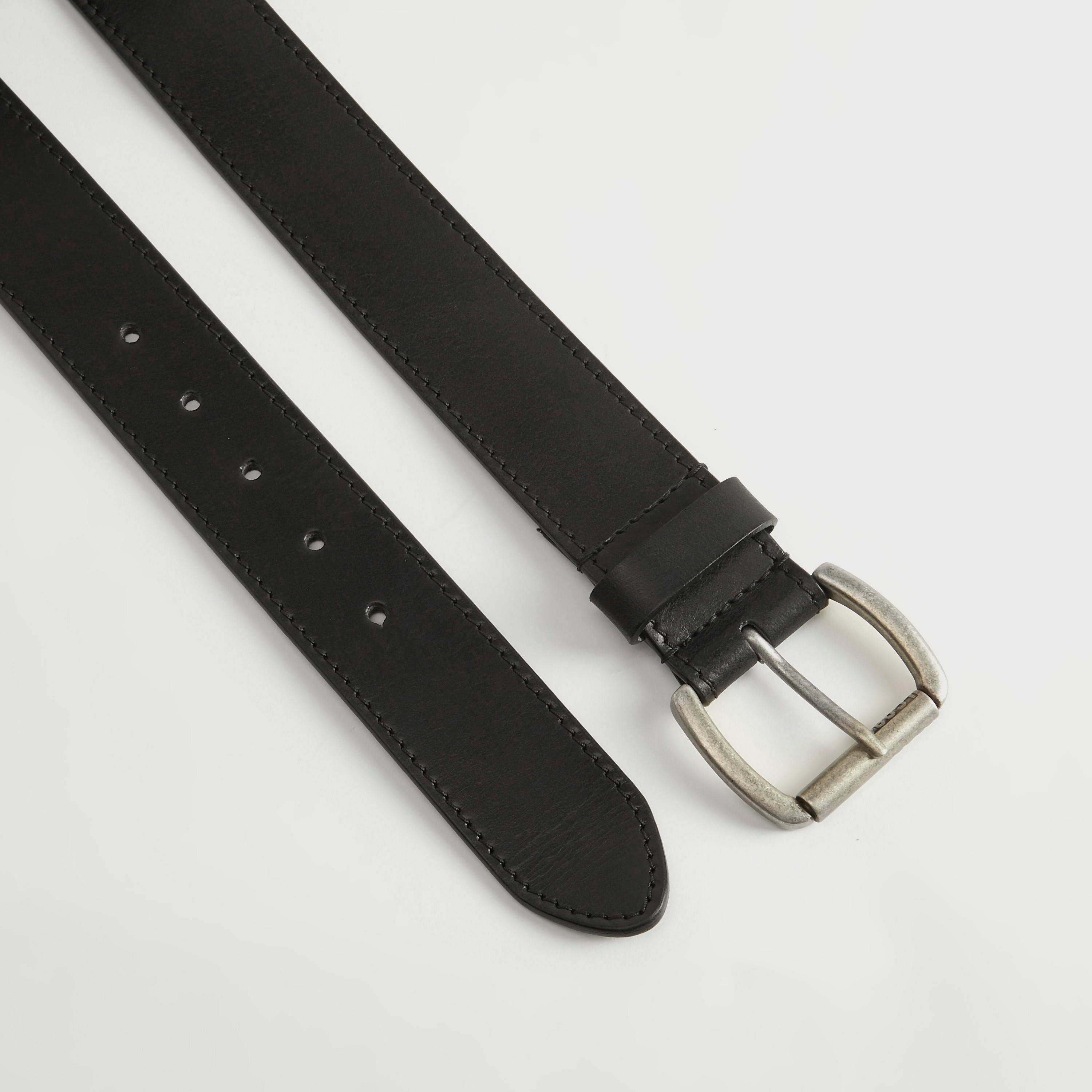 حزام جلد سادة بإبزيم بدبوس من لي كوبر-men-beltsandwallets-belts-image-1