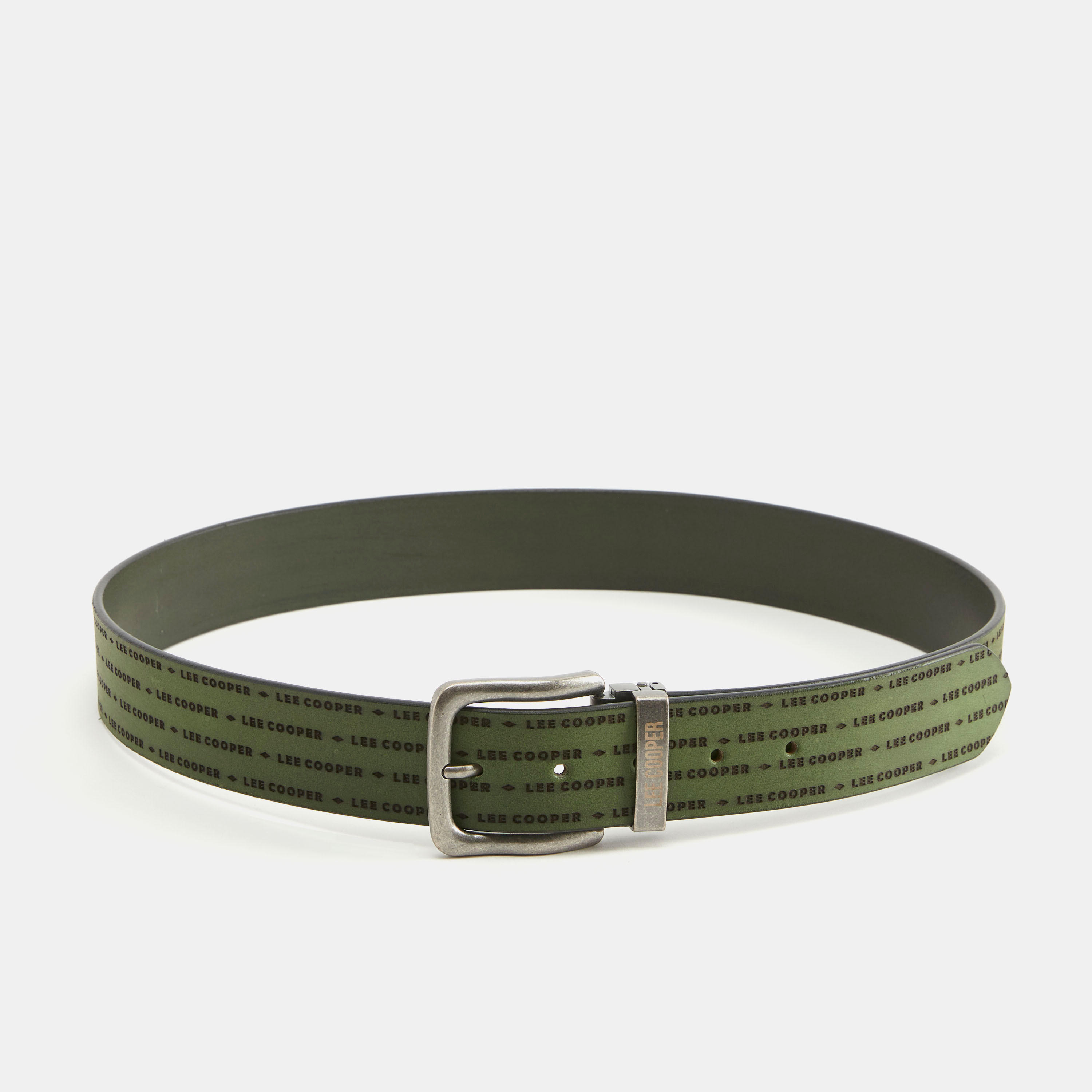 Lee Cooper Printed Leather Belt with Pin Buckle-men-beltsandwallets-belts-image-3