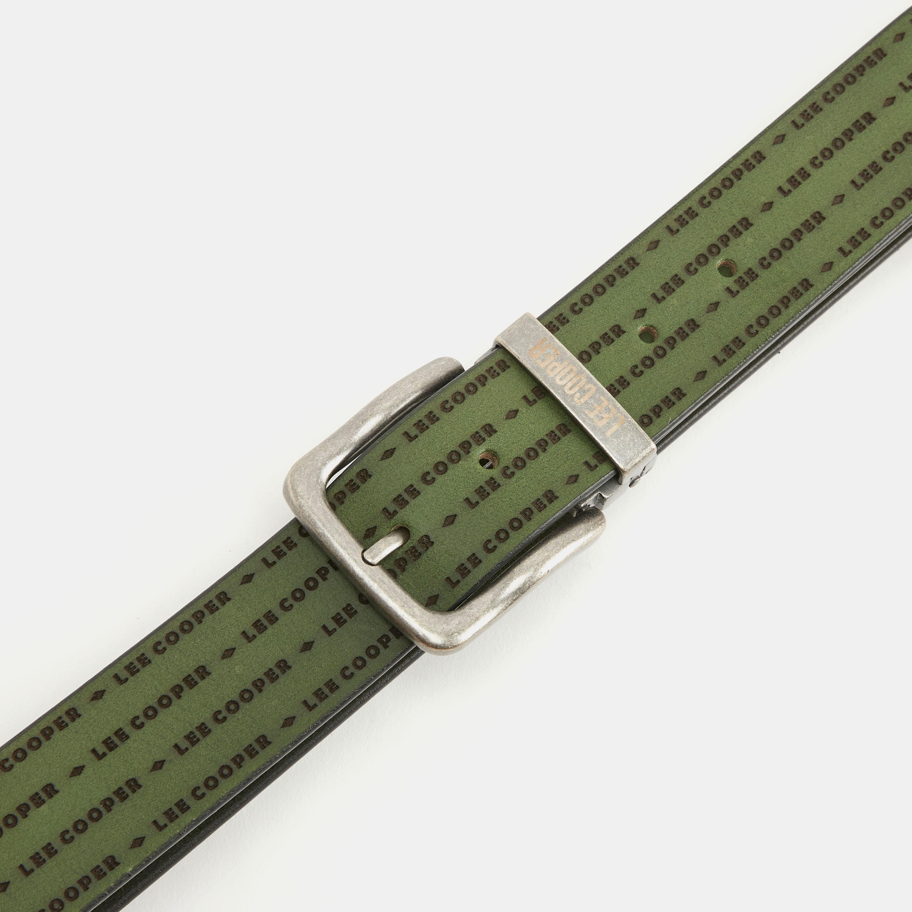 Lee Cooper Printed Leather Belt with Pin Buckle-men-beltsandwallets-belts-image-4