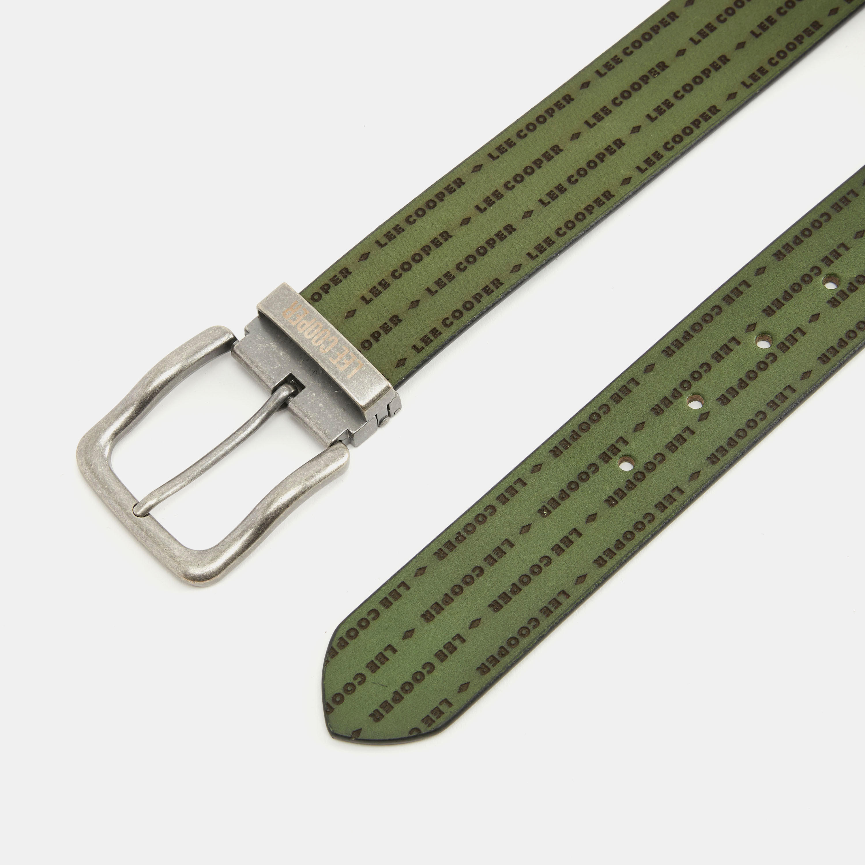 Lee Cooper Printed Leather Belt with Pin Buckle-men-beltsandwallets-belts-image-5