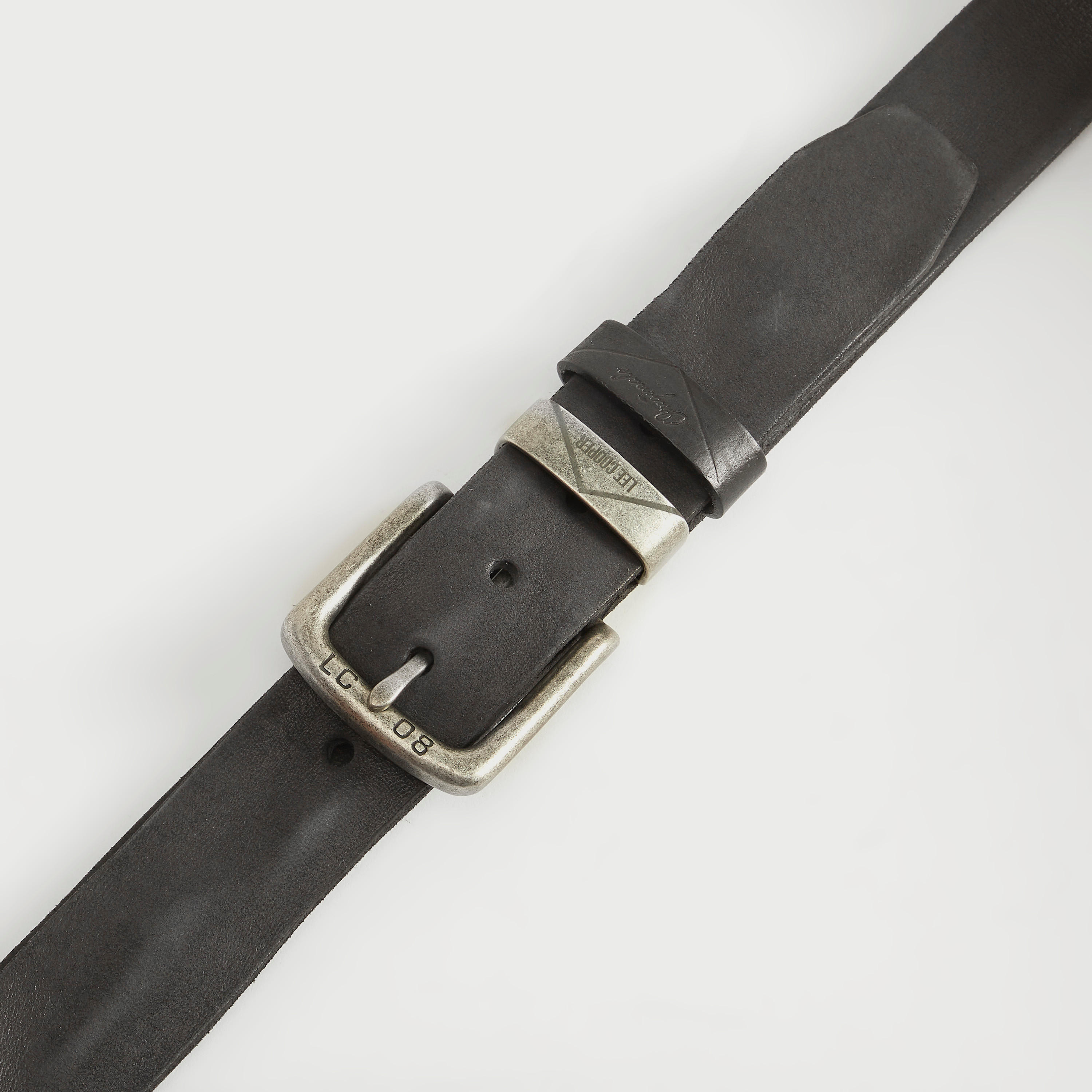 Lee Cooper Textured Leather Belt with Pin Buckle-men-beltsandwallets-belts-image-2
