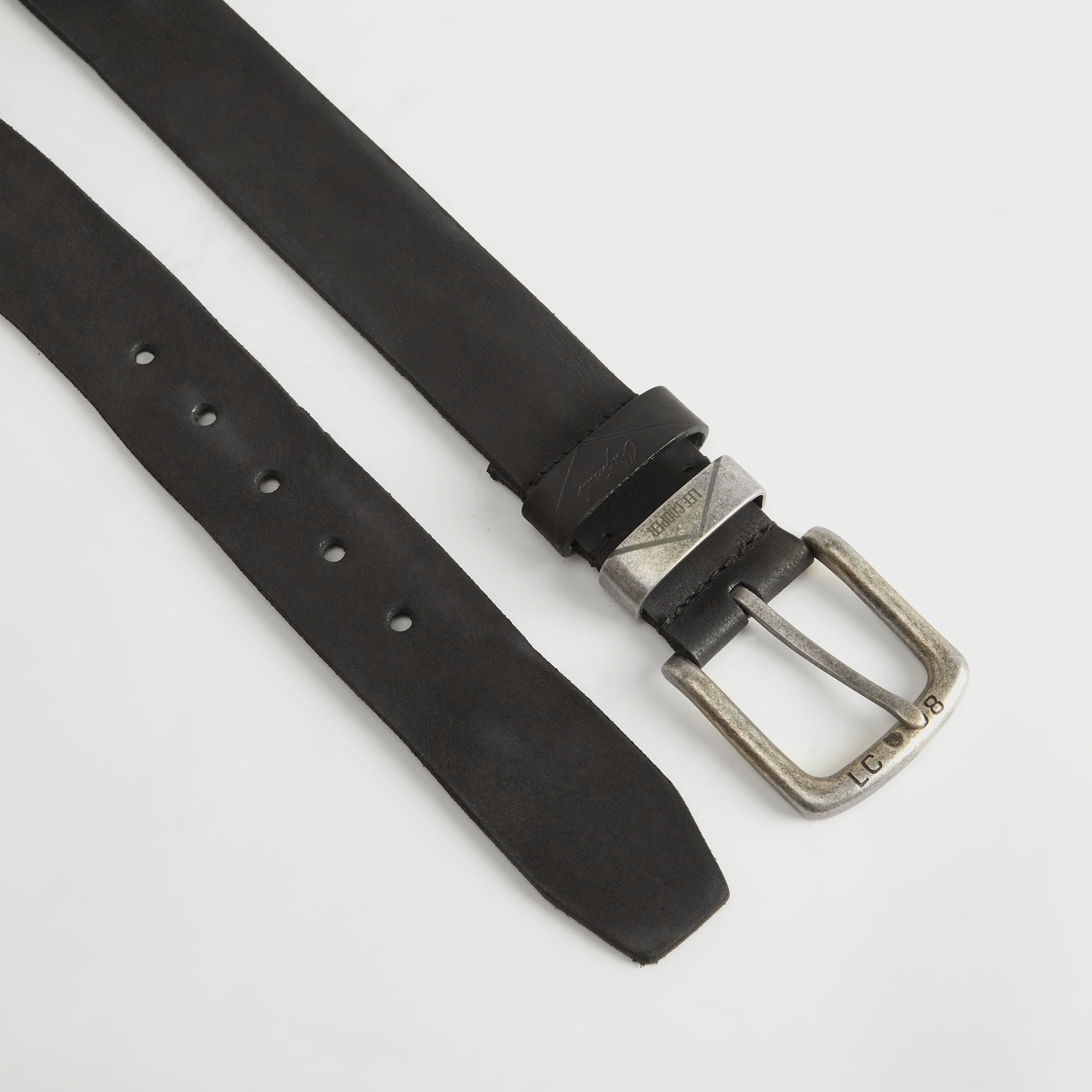 Lee Cooper Textured Leather Belt with Pin Buckle-men-beltsandwallets-belts-image-4
