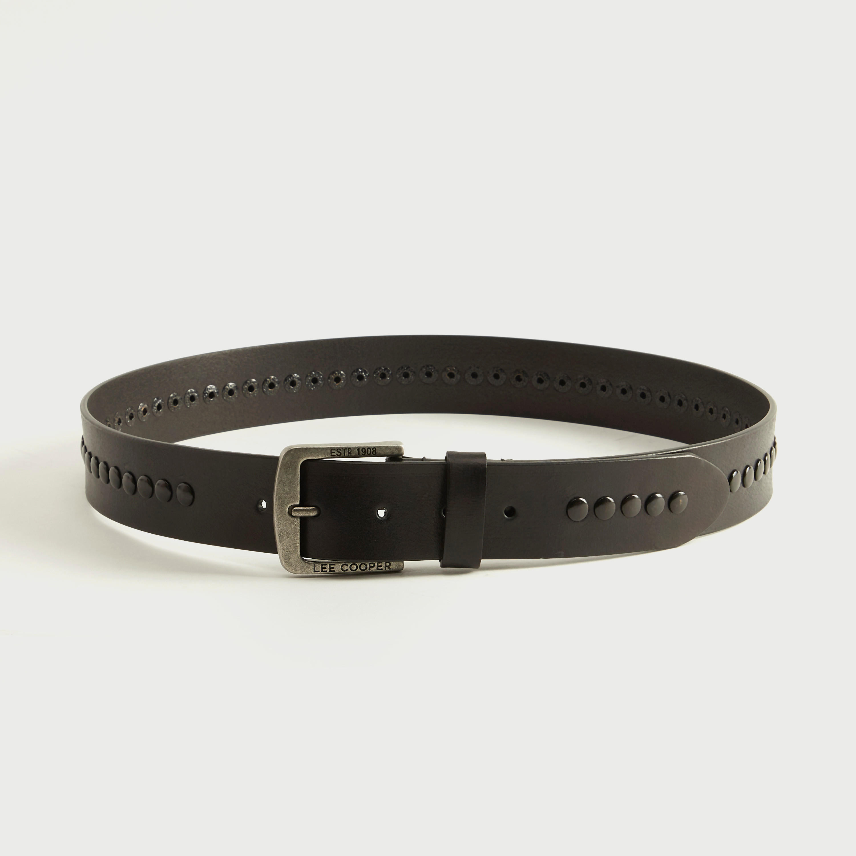 حزام جلد بإزيم بدبوس إغلاق من لي كوبر-men-beltsandwallets-belts-image-2