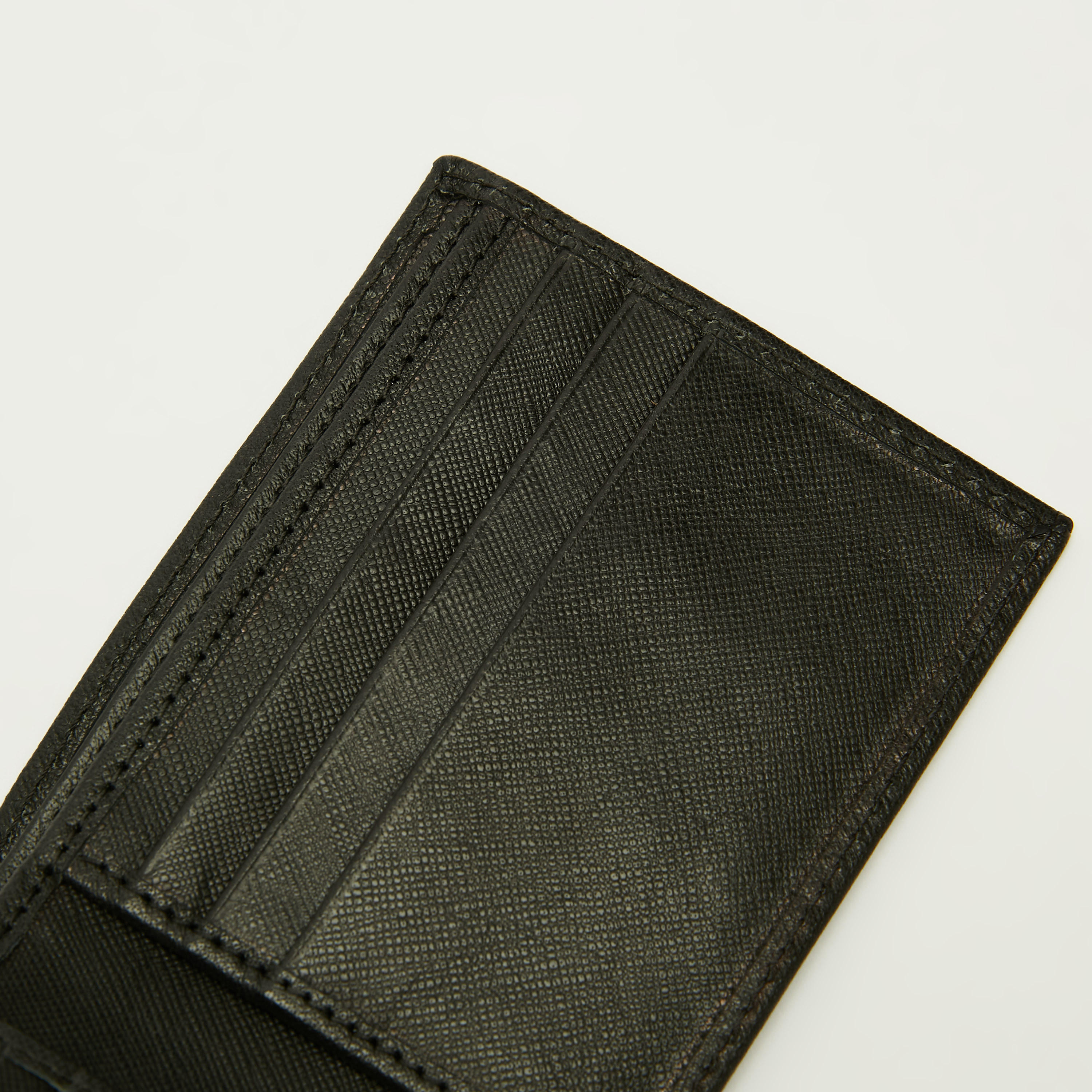 Lee Cooper Bi-Fold Textured Leather Wallet with Tape Accent-men-beltsandwallets-wallets-image-3