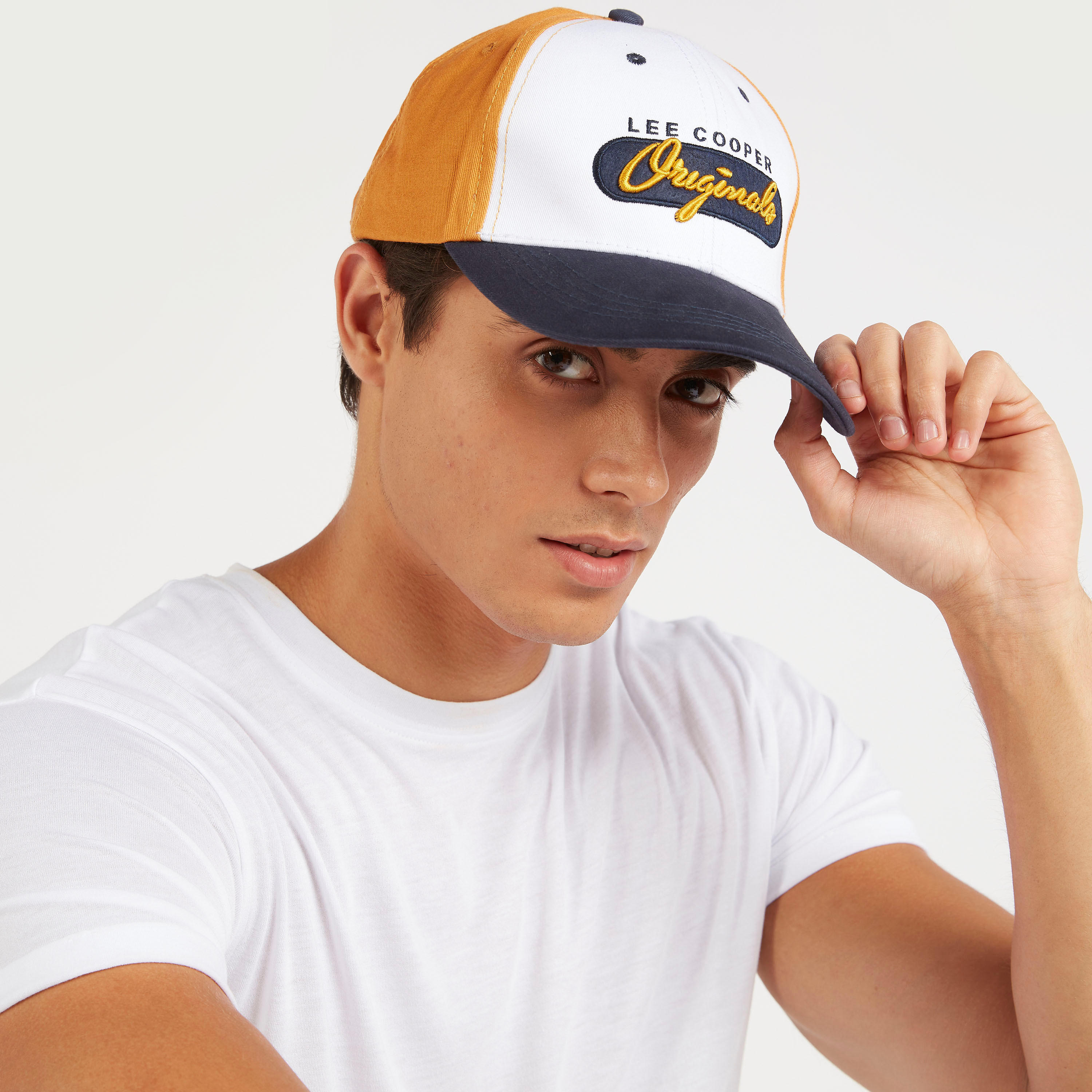 Lee Cooper Embroidered Cap with Buckled Back Strap-men-caps-image-2