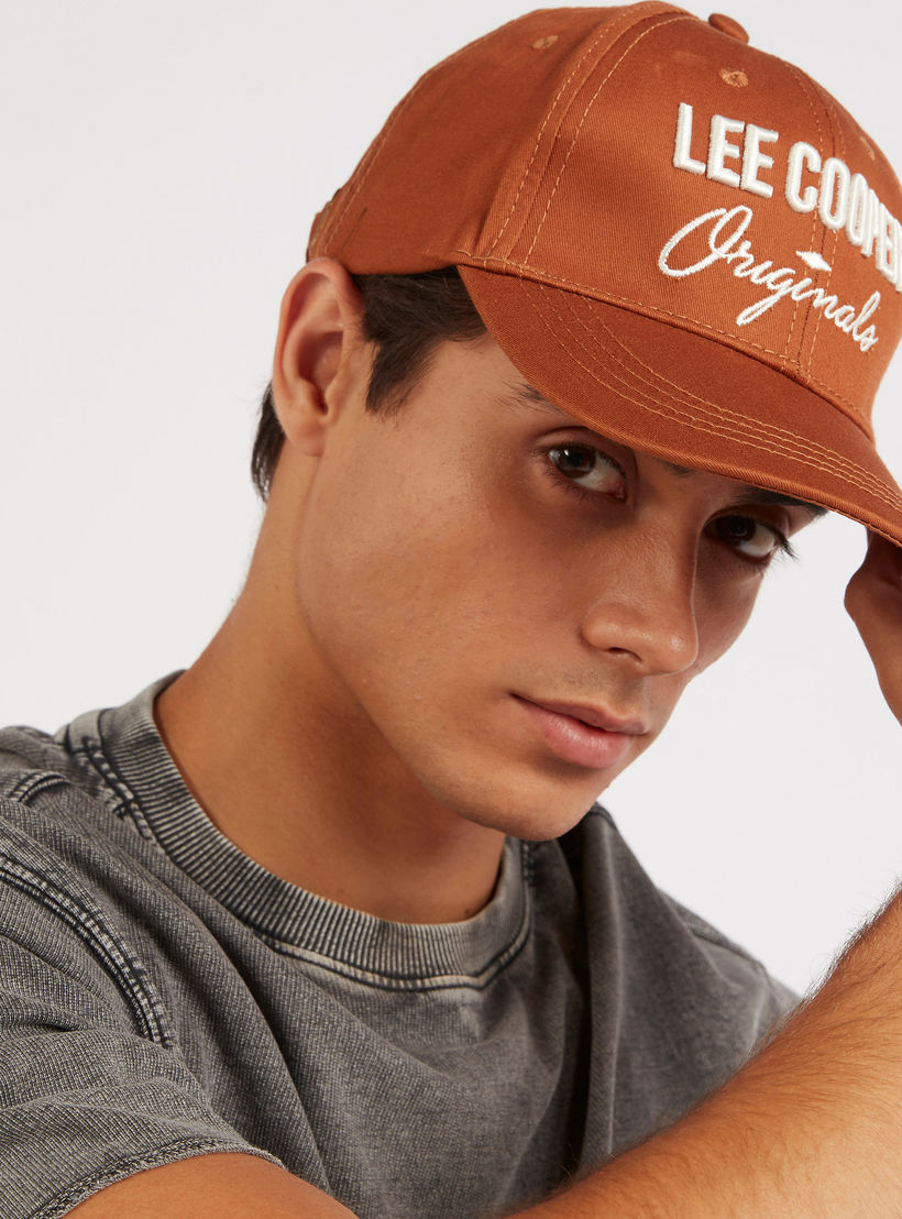 Lee Cooper Embroidered Cap with Buckled Back Strap-men-caps-image-2
