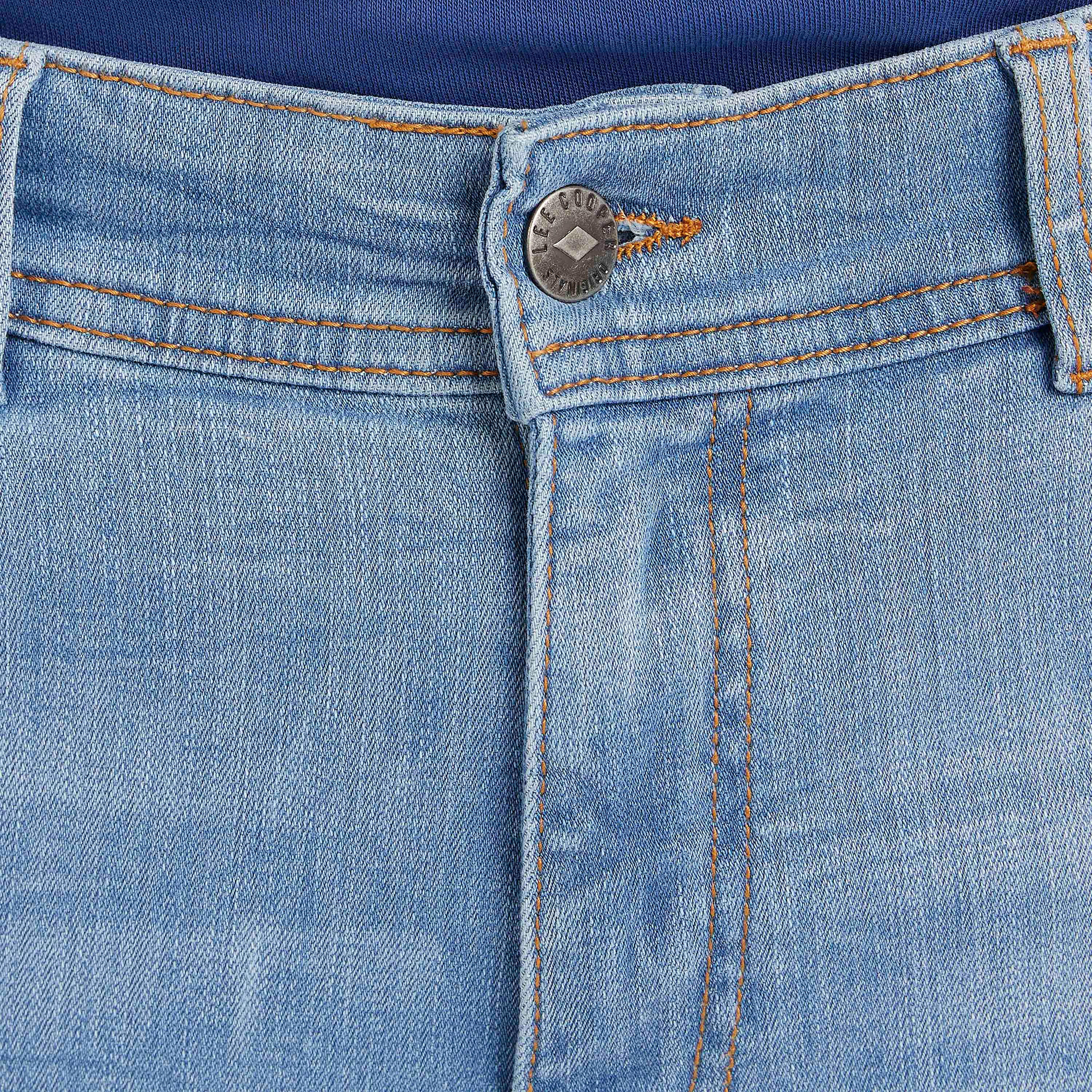 بنطلون جينز مضلّع بأطراف ضيّقة وخصر متوسط الارتفاع من لي كوبر-men-clothing-bottoms-jeans-image-3