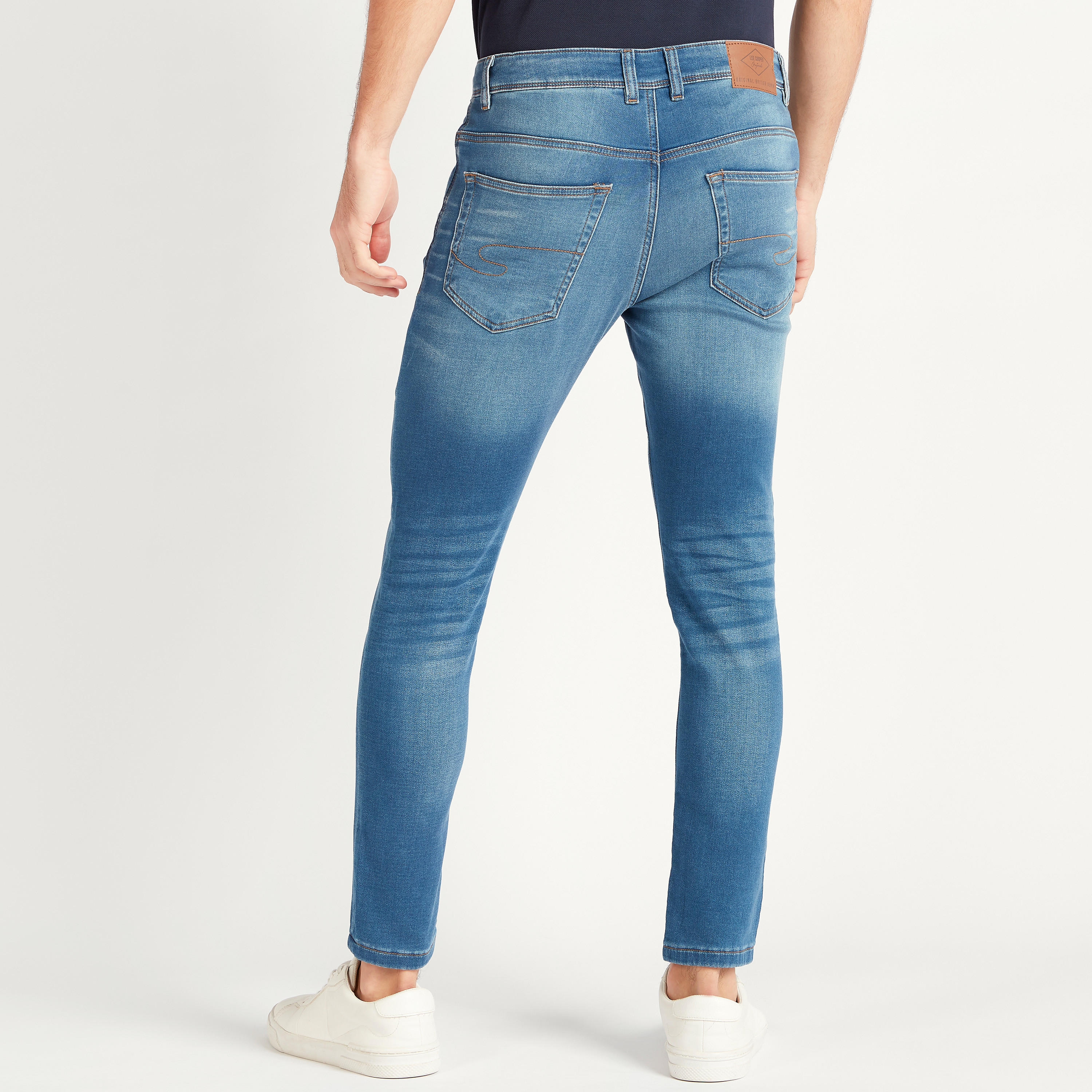 Lee Cooper Slim Fit Denim Jeans with Drawstring Closure and Pockets-men-clothing-bottoms-jeans-image-4