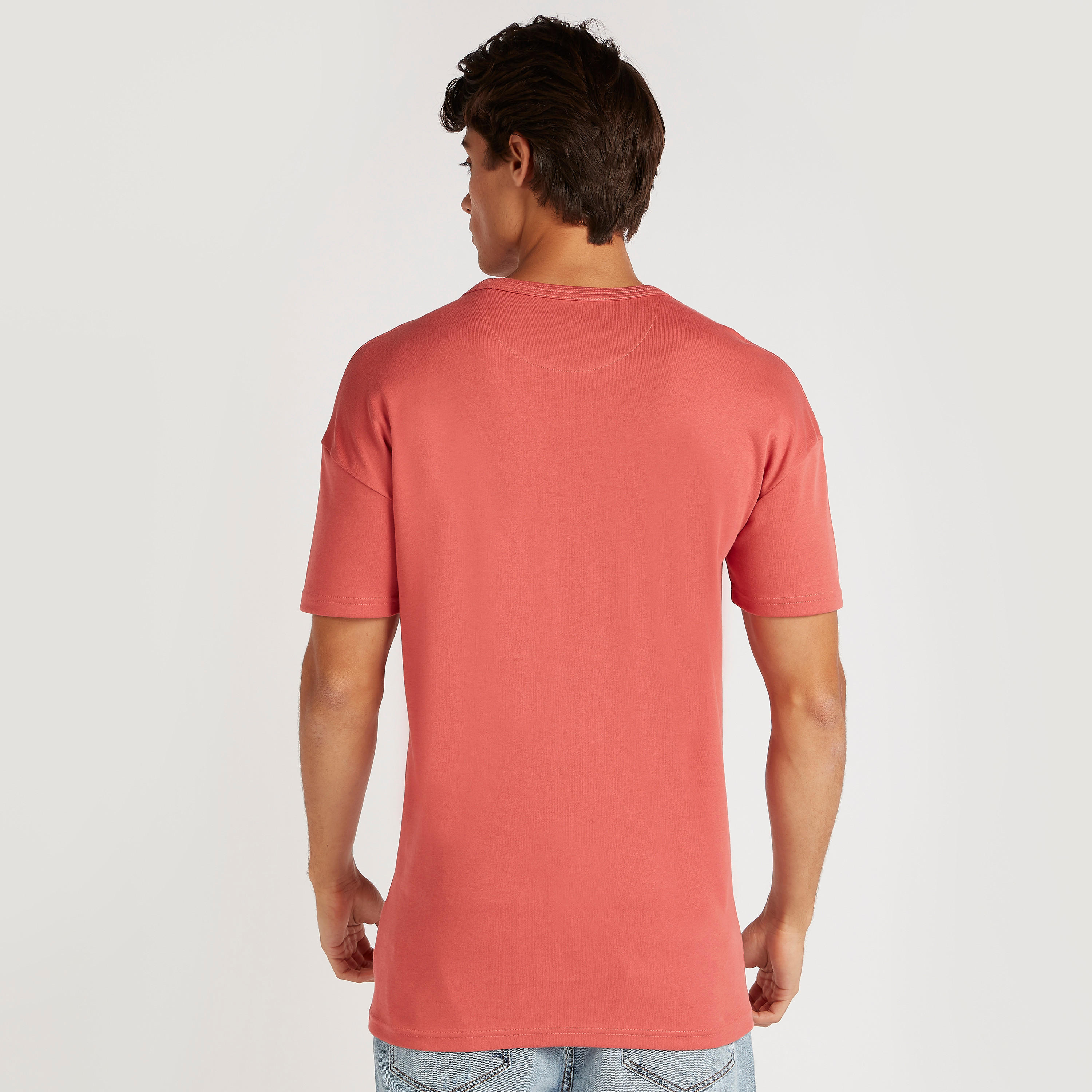 Lee Cooper Printed Crew Neck T-shirt with Short Sleeves-men-clothing-tshirtsandpolos-tshirts-image-4