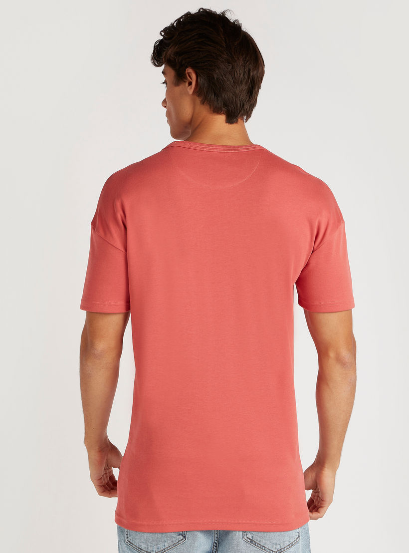 Lee Cooper Printed Crew Neck T-shirt with Short Sleeves-men-clothing-tshirtsandpolos-tshirts-image-4
