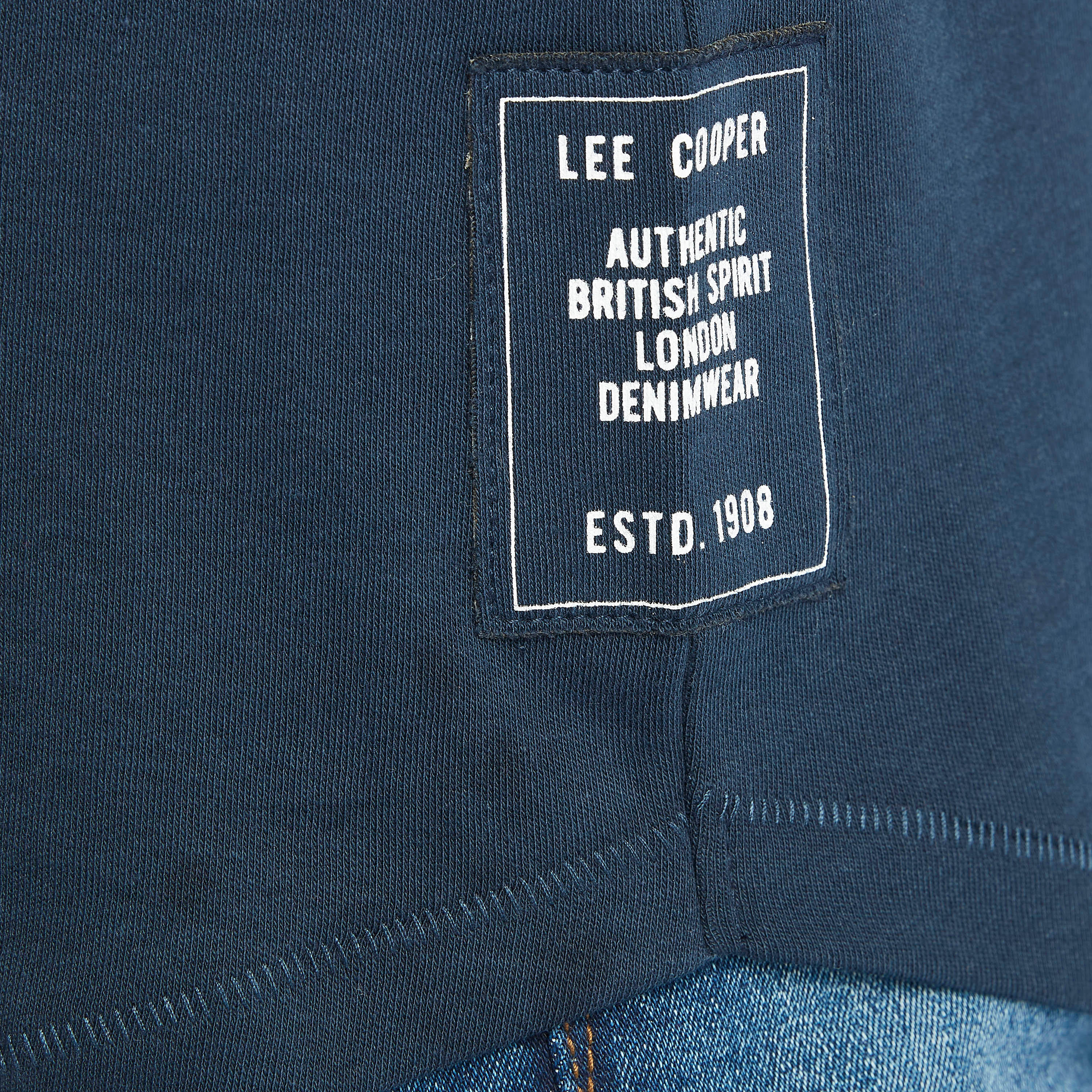 تيشيرت واسع بأكمام قصيرة وياقة ضيقة وطبعات من لي كوبر-men-clothing-tshirtsandpolos-tshirts-image-7