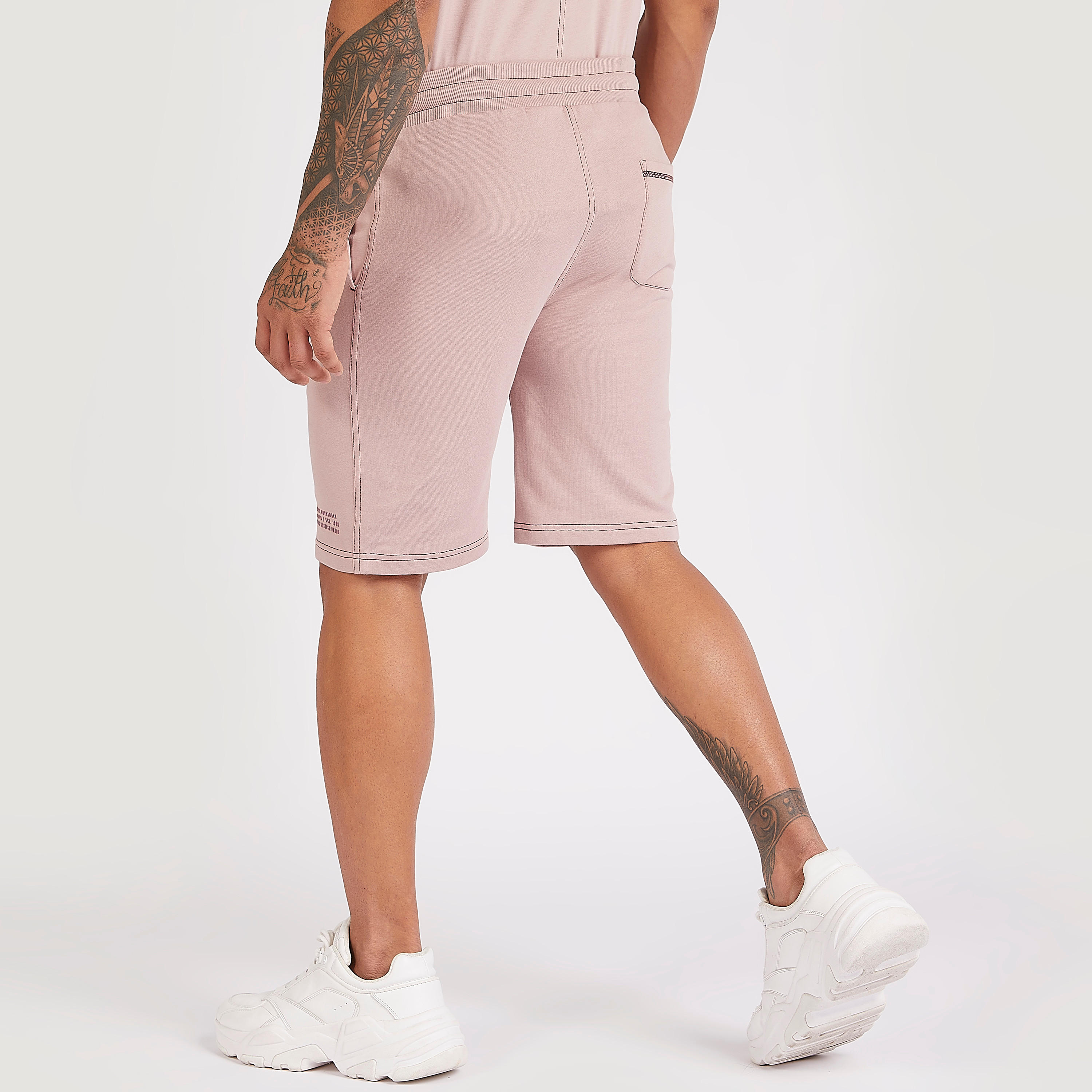 شورت بجيوب وخصر مطّاطي من لي كوبر-men-clothing-bottoms-shorts-image-1