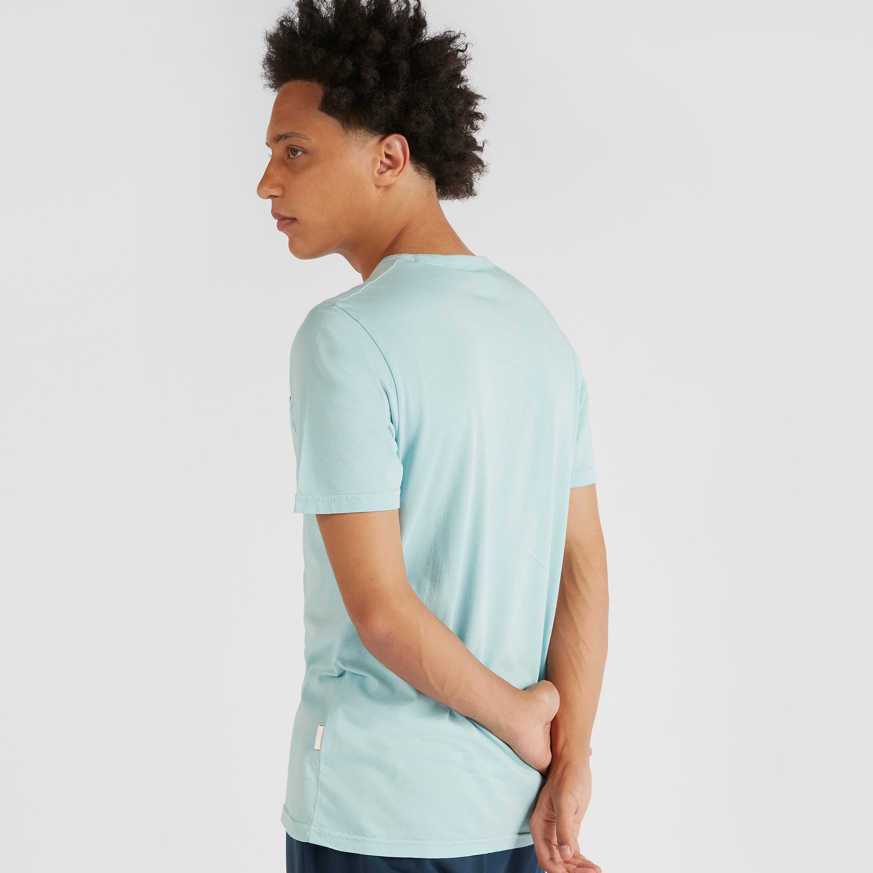 Lee Cooper Solid Crew Neck T-shirt with Pocket and Short Sleeves-men-clothing-tshirtsandpolos-tshirts-image-4
