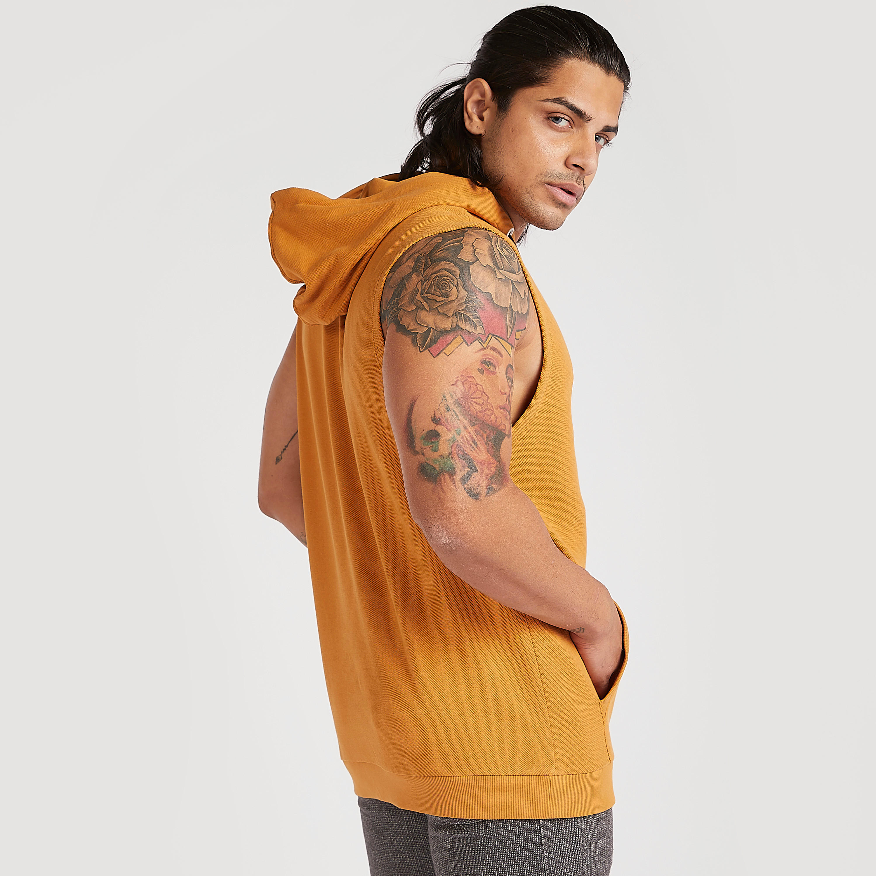 هودي دون أكمام بطبعات شعار من لي كوبر-men-winterwear-hoodiesandsweatshirts-image-4