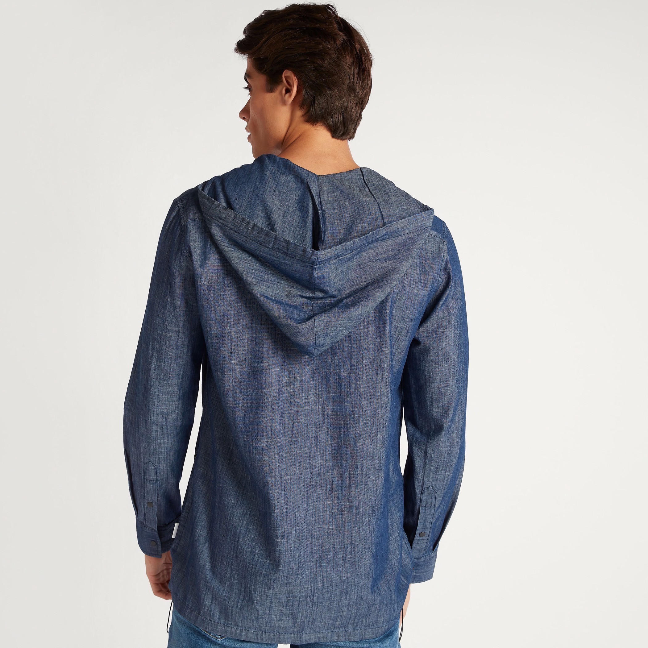قميص بقبعّة بأكمام طويلة من لي كوبر-men-clothing-shirts-image-3