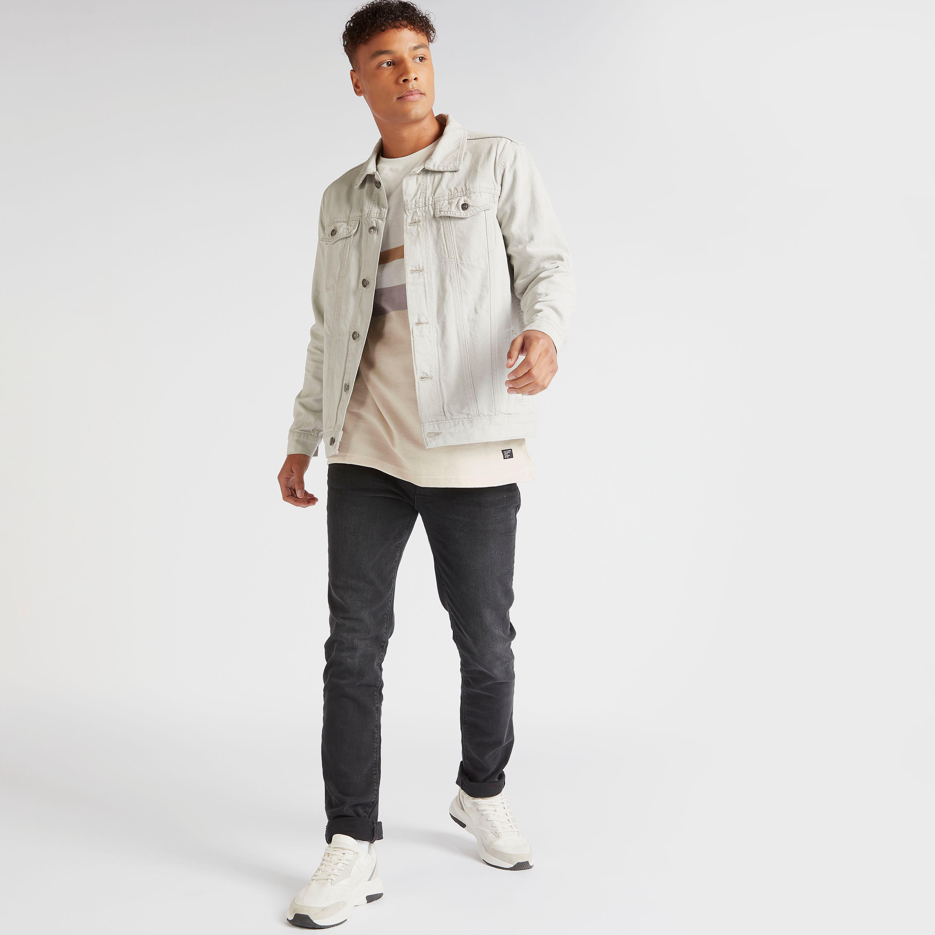 Lee Cooper Solid Denim Jacket with Flap Pockets-men-clothing-jacketsandblazers-jackets-image-2